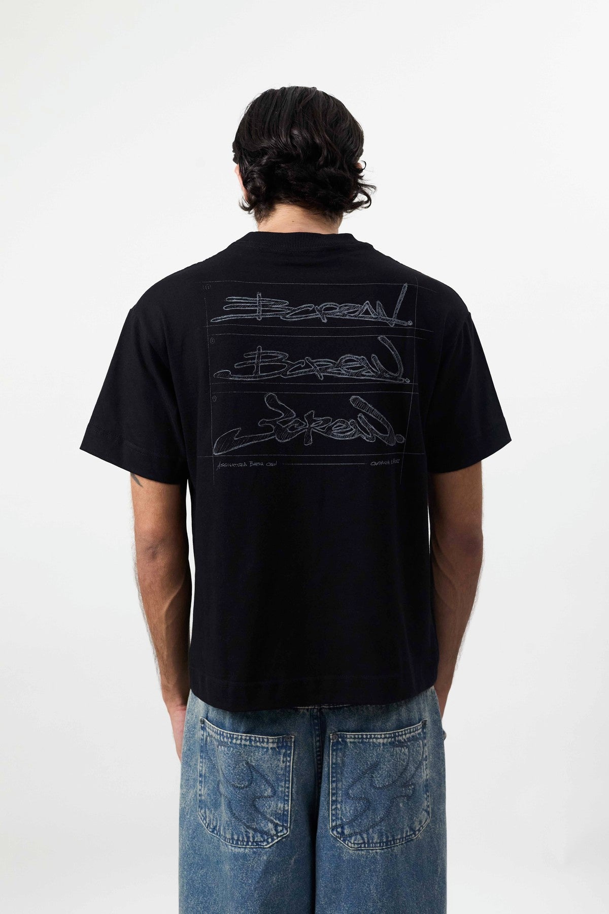 Camiseta Barra "CROQUI" Preta