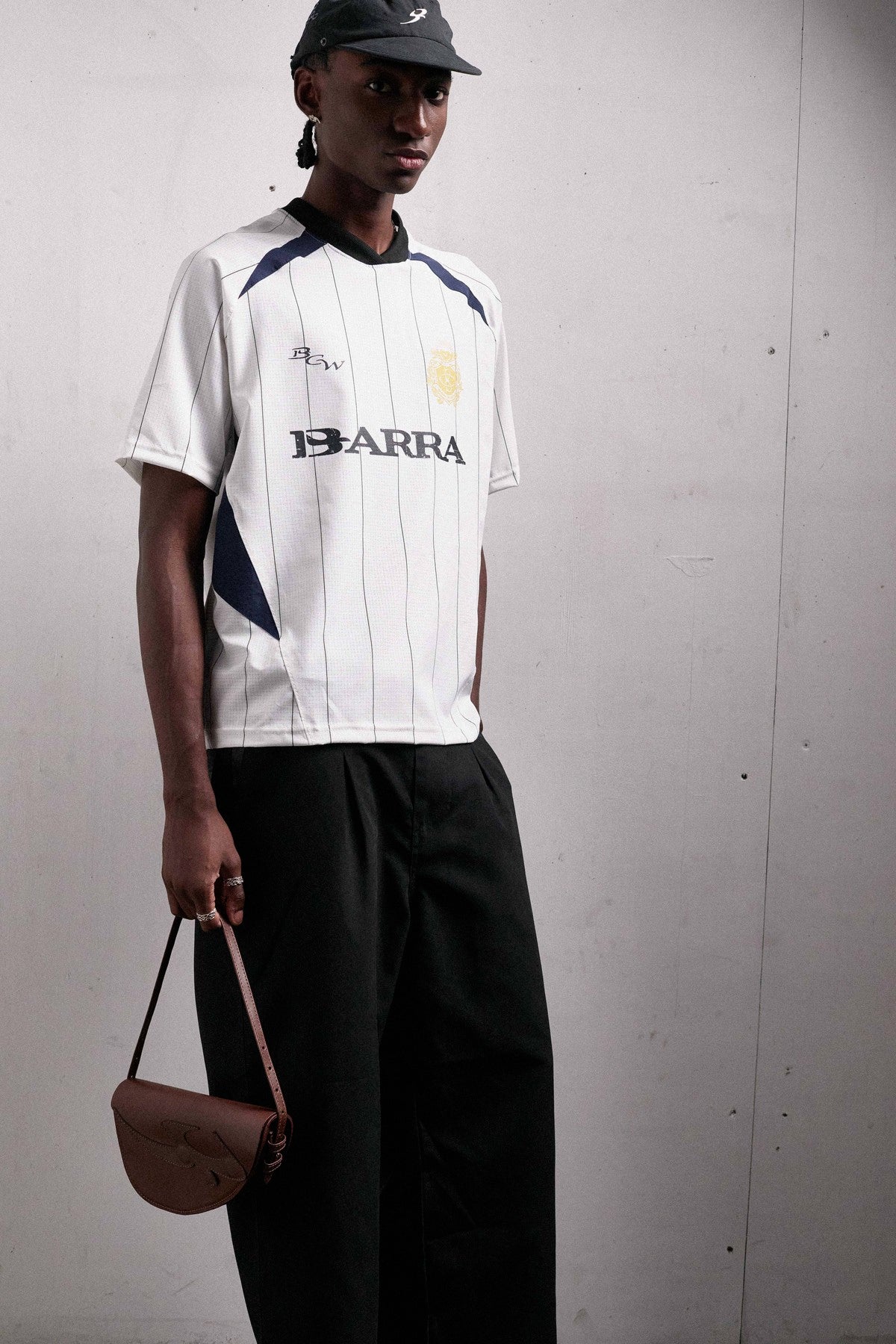 Camiseta Esportiva Barra "BRASÃO" Branca