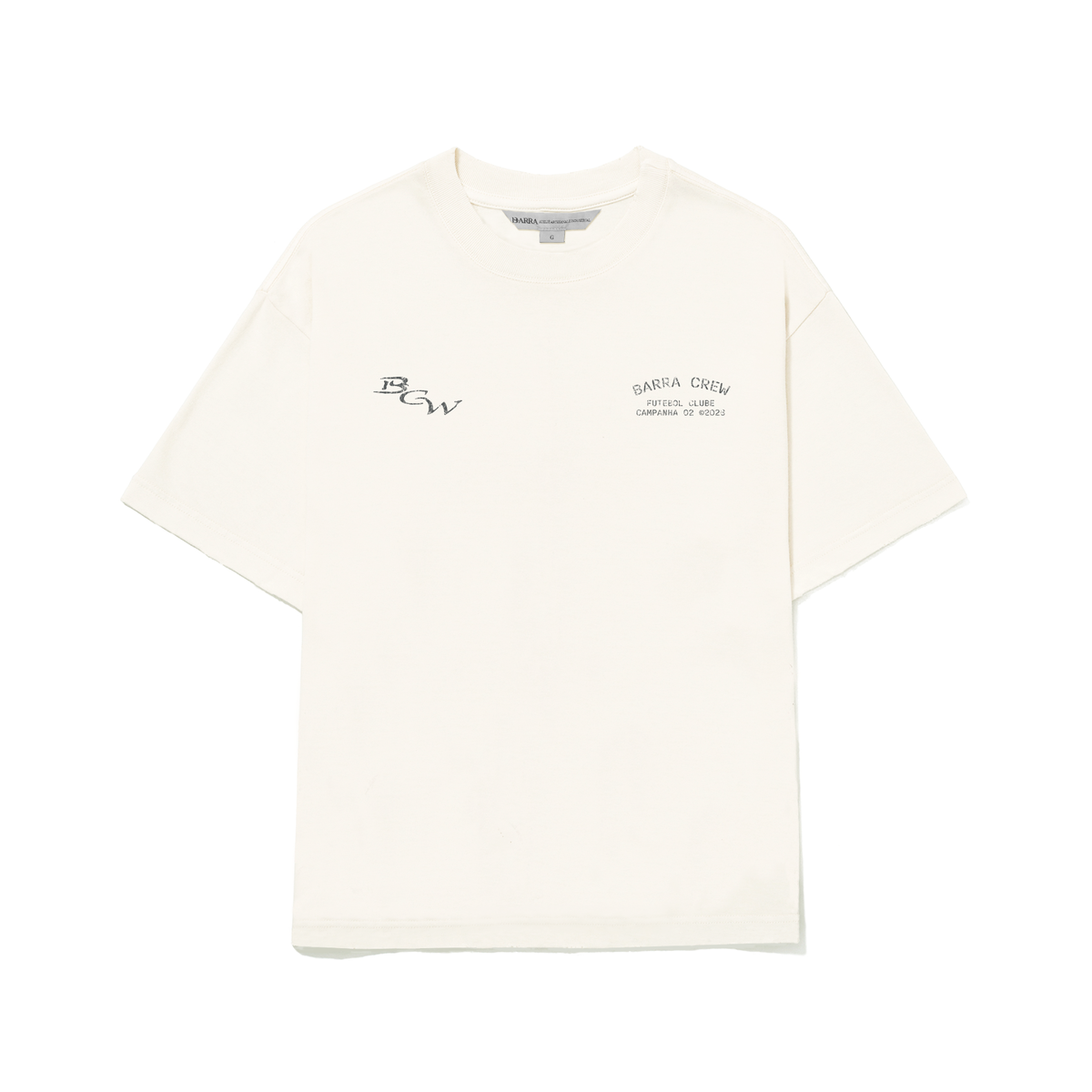 Camiseta Barra "BANDEIRAS" Off White