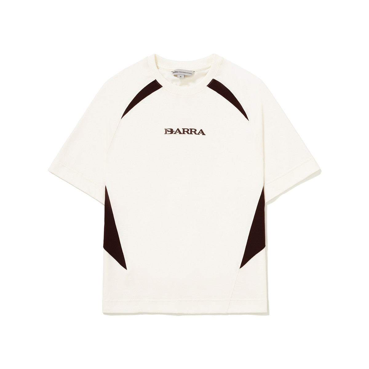 Camiseta Recortada "BARRA REMIX" Off White