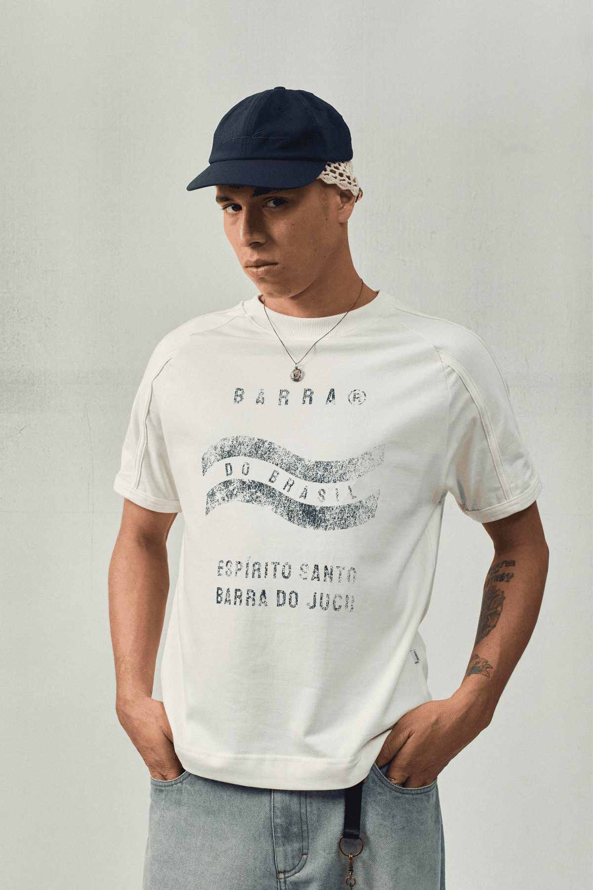 Camiseta BARRA "Barra do Brasil" Off white