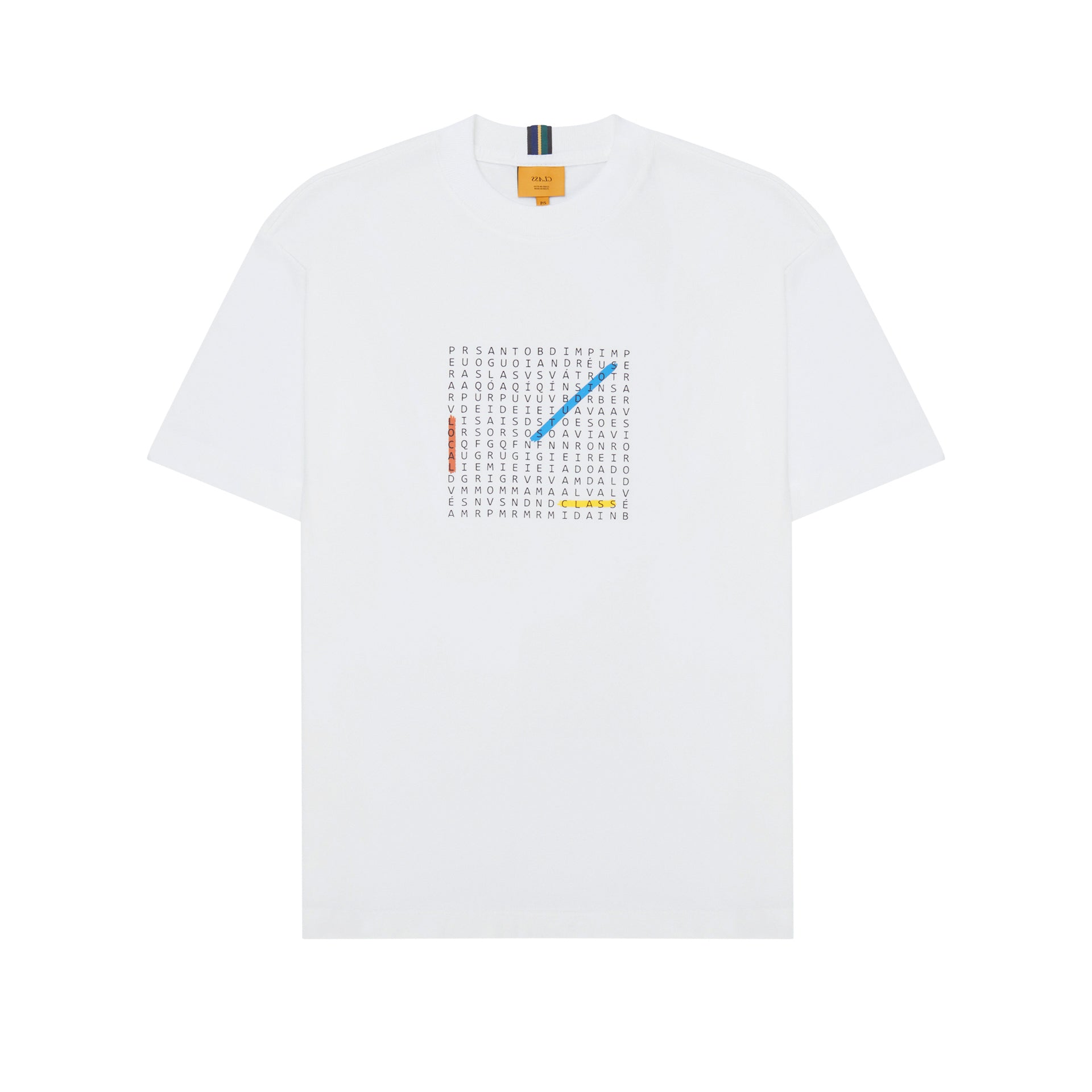 CLASS - Camiseta Word Search Off-White