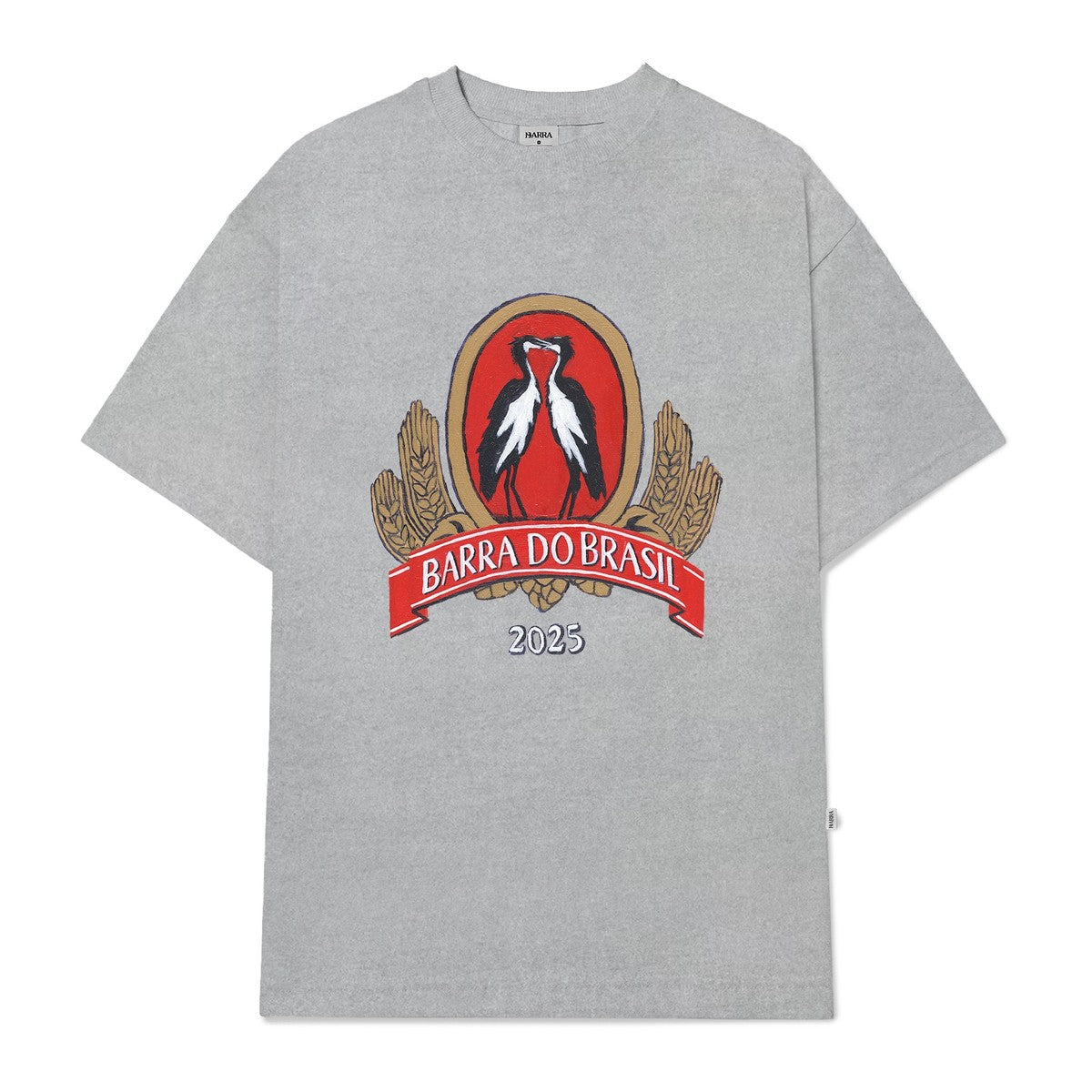 Camiseta BARRA "Barra do Brasil Souvenir" Cinza Mescla