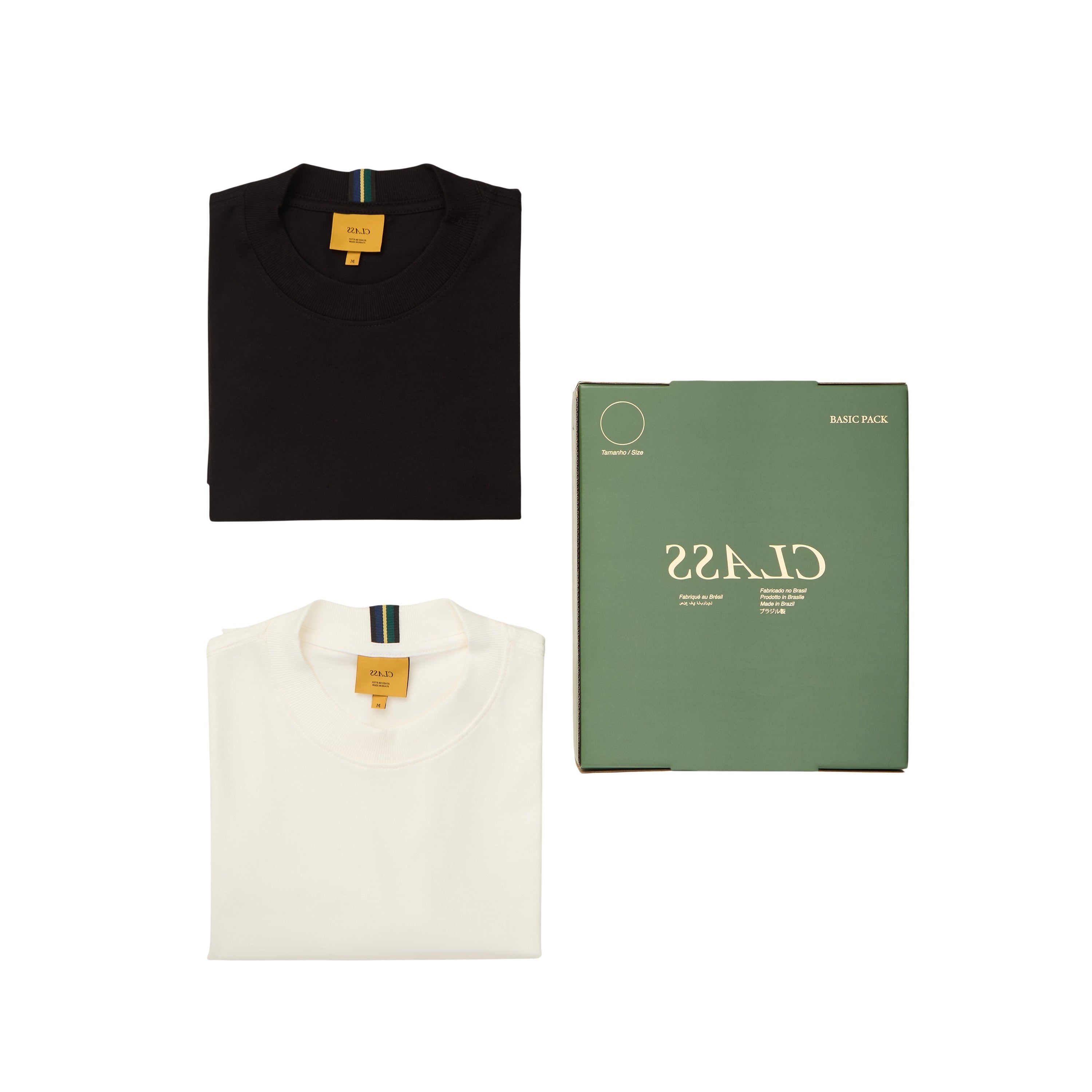 Pack Camisetas CLASS Basic Black/Off-White