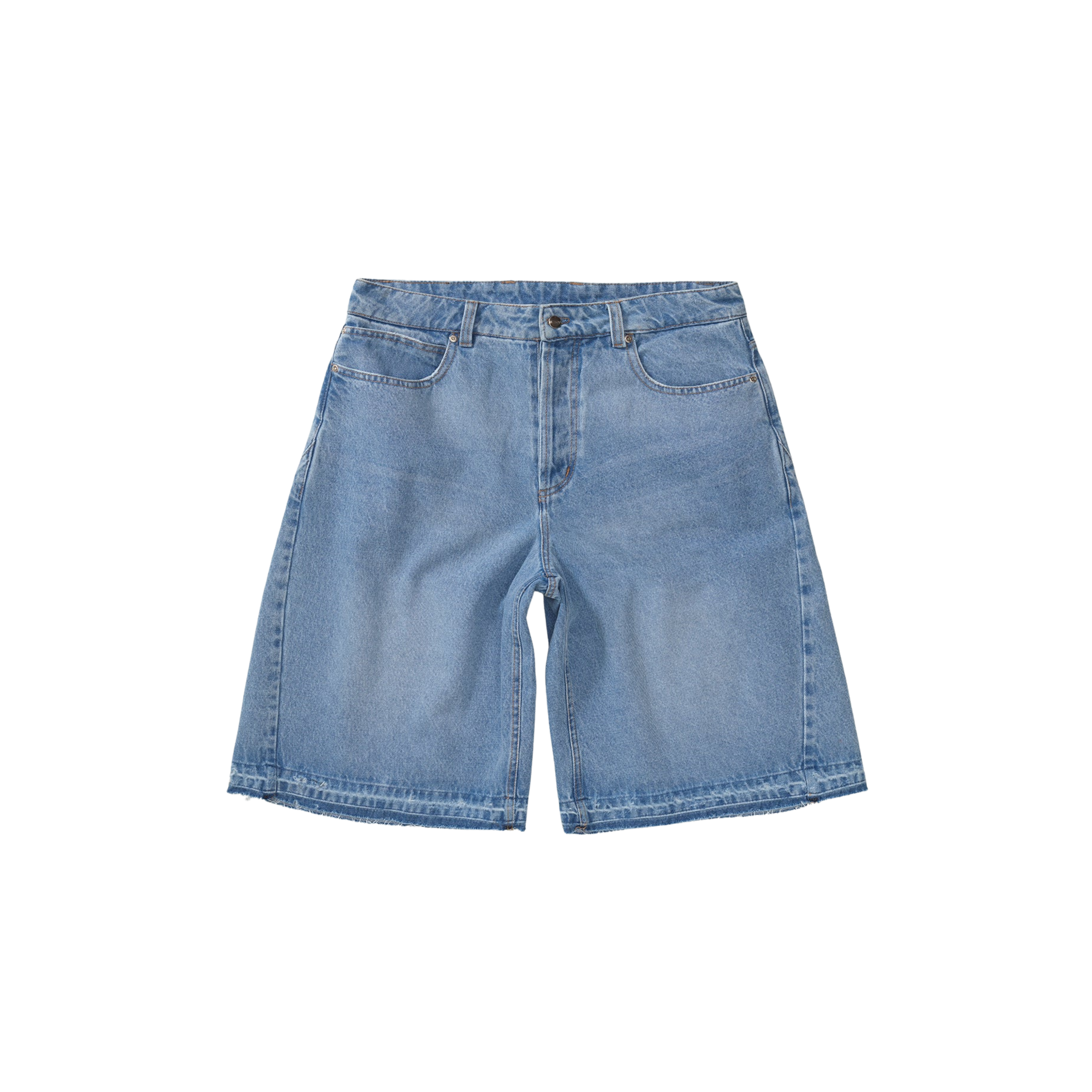 Short QUADRO Side Dart Denim Super Baggy Baby Blue