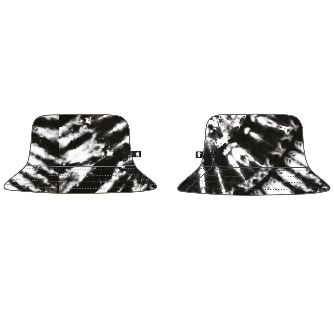 GRIZZLY - Bucket Tie Dye Stamp Hat Duple Face - Slow Office