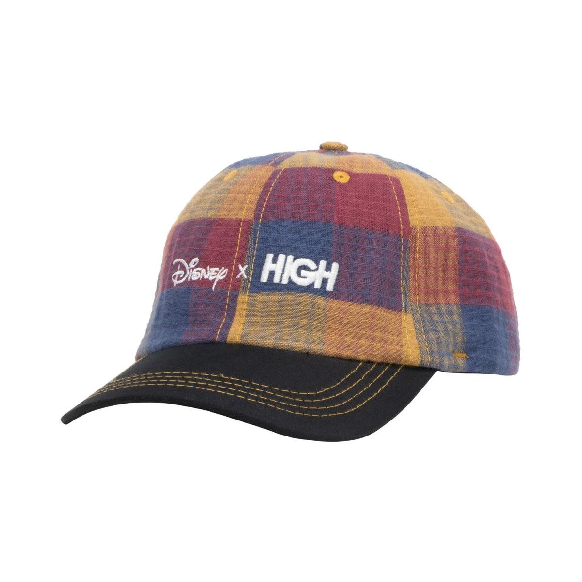 HIGH - Plaid Polo Hat Disney Navy - Slow Office
