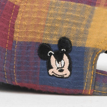 HIGH - Plaid Polo Hat Disney Navy - Slow Office