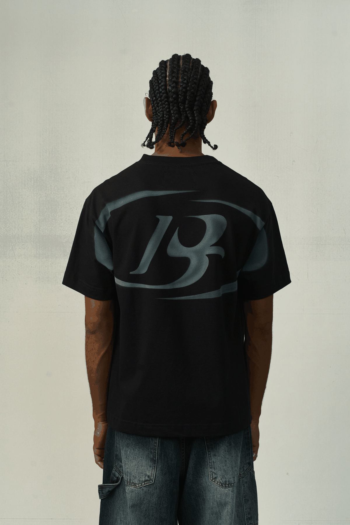 Camiseta BARRA "Goods B Estêncil" Preta
