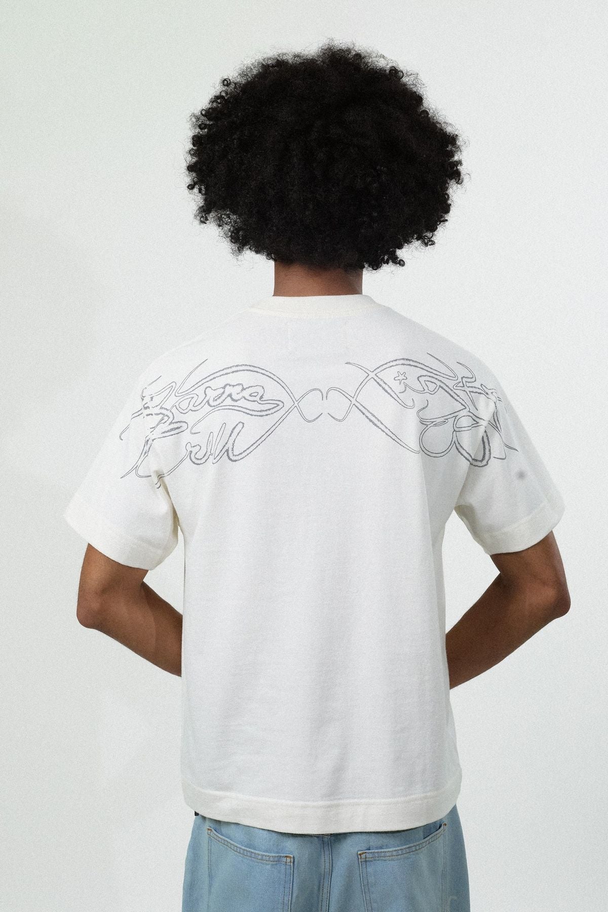 Camiseta Barra x High "ASSINATURA" Off White