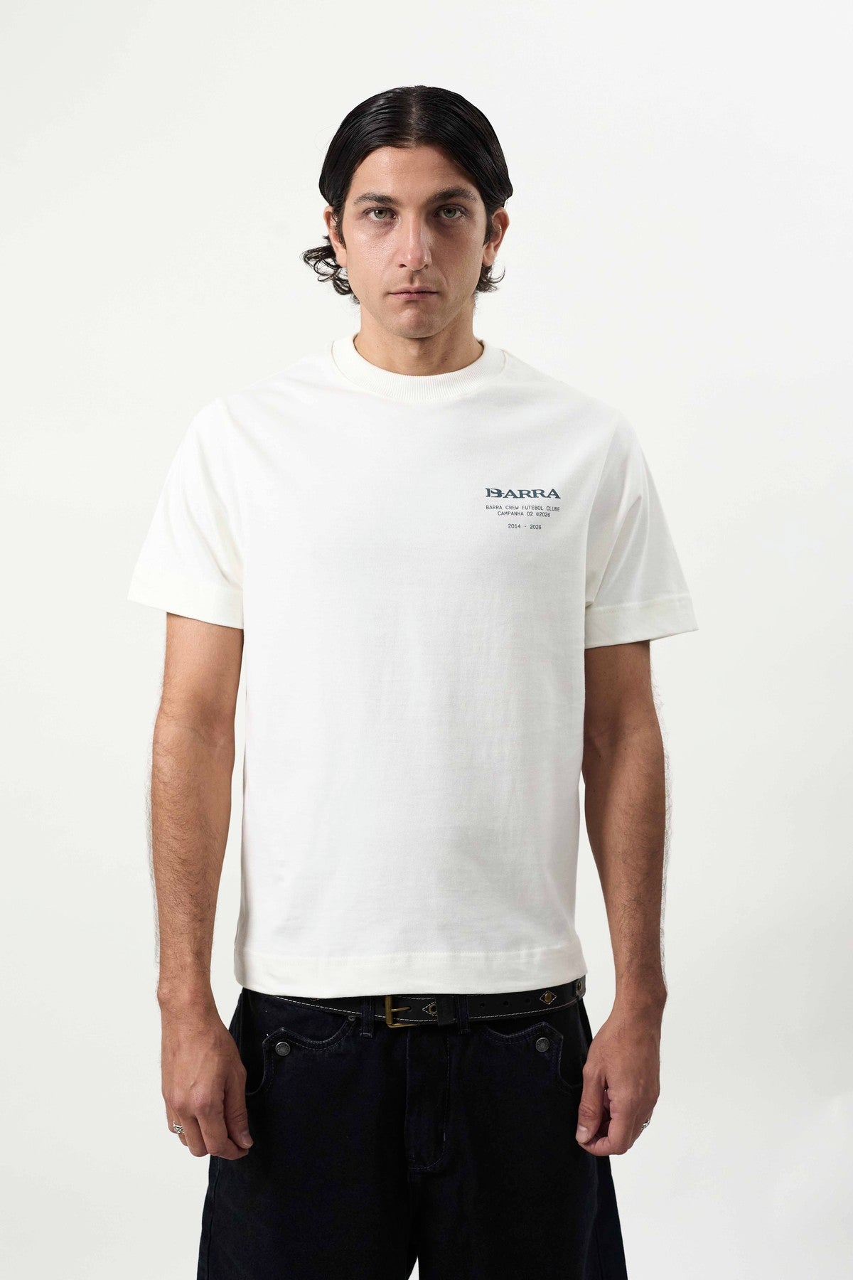 Camiseta Barra "BFC" Off White
