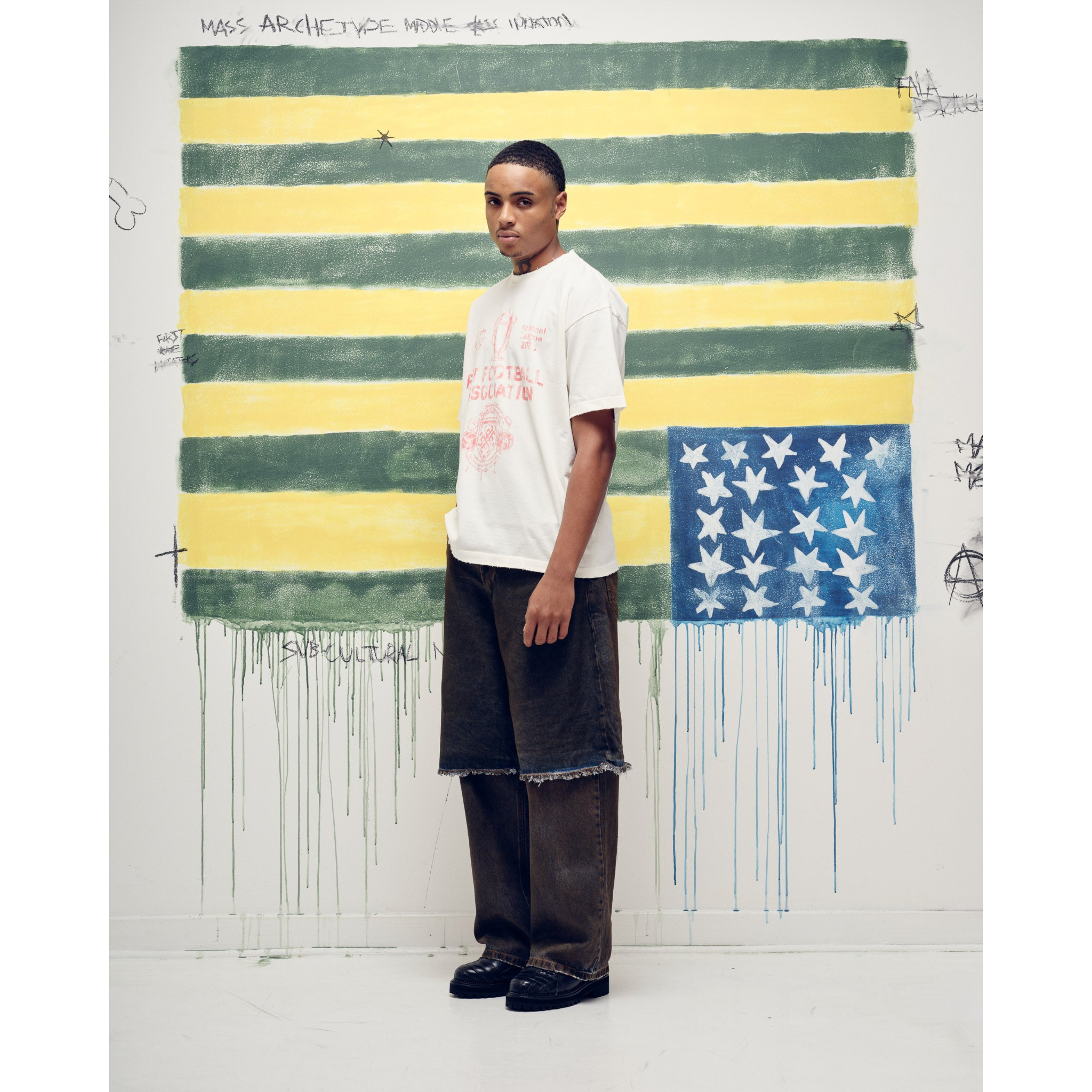 Camiseta PIET Football Association Bone White