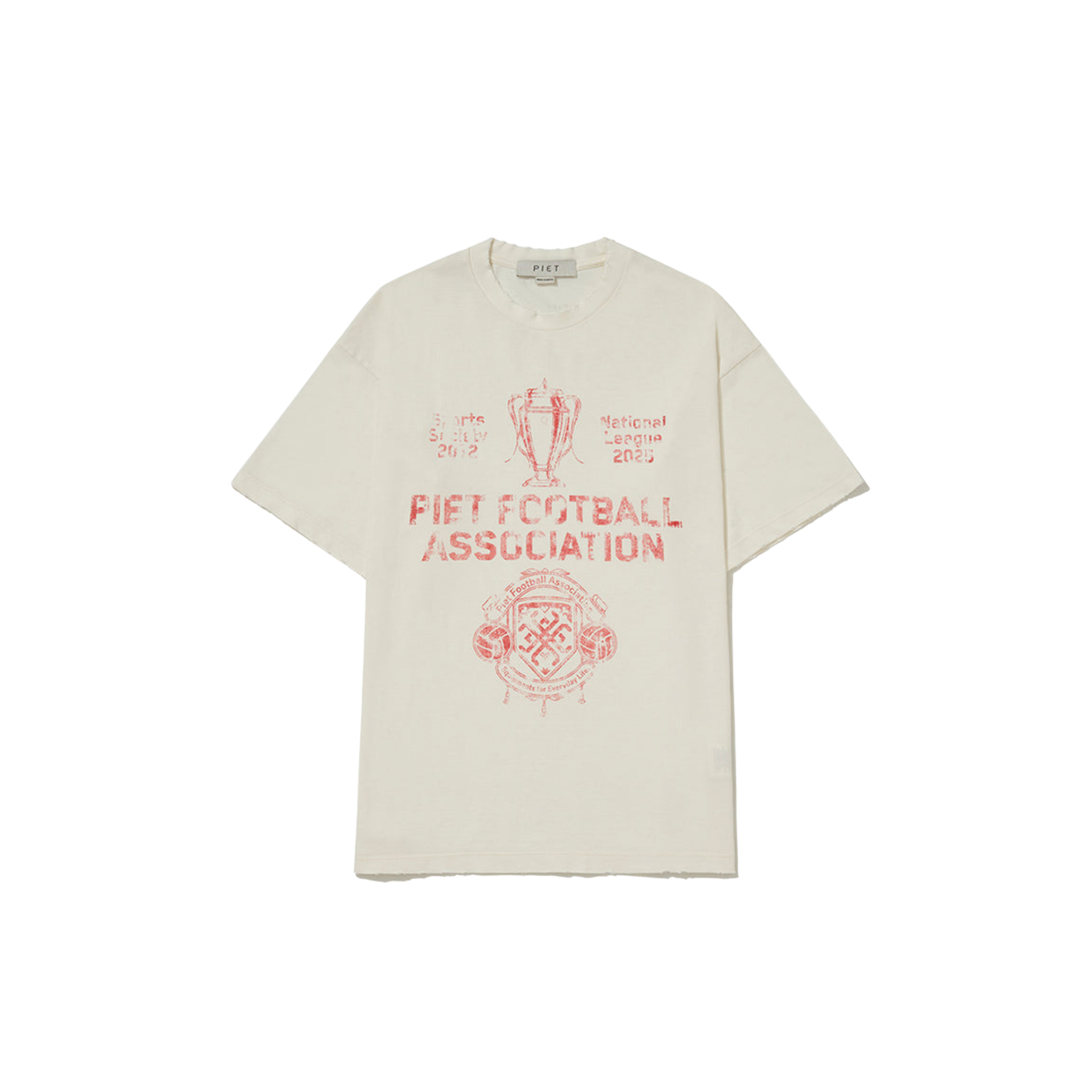 Camiseta PIET Football Association Bone White