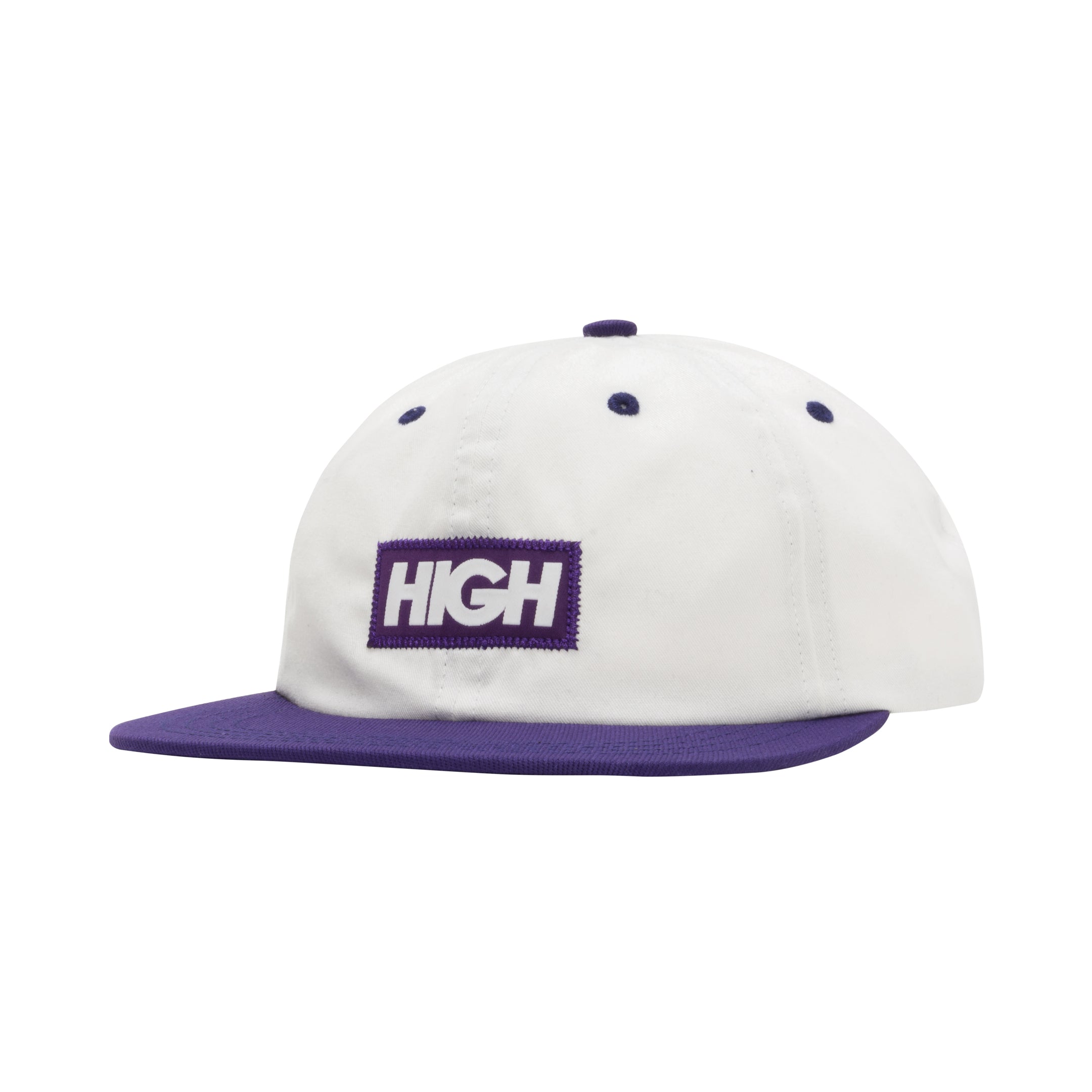 HIGH - Boné 6 Panel Logo White/ Purple