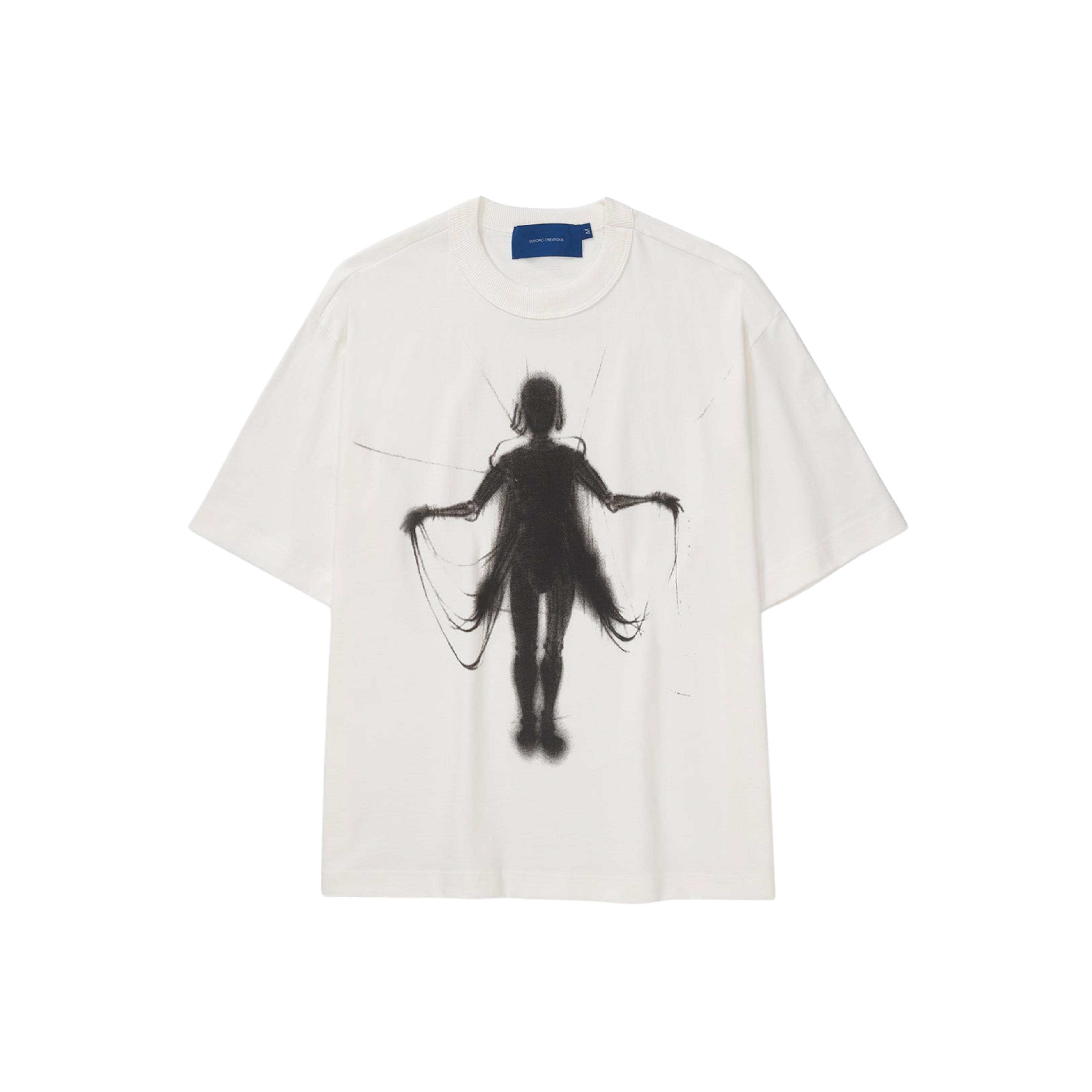 Camiseta QUADRO Robot Wires Boxy Off White