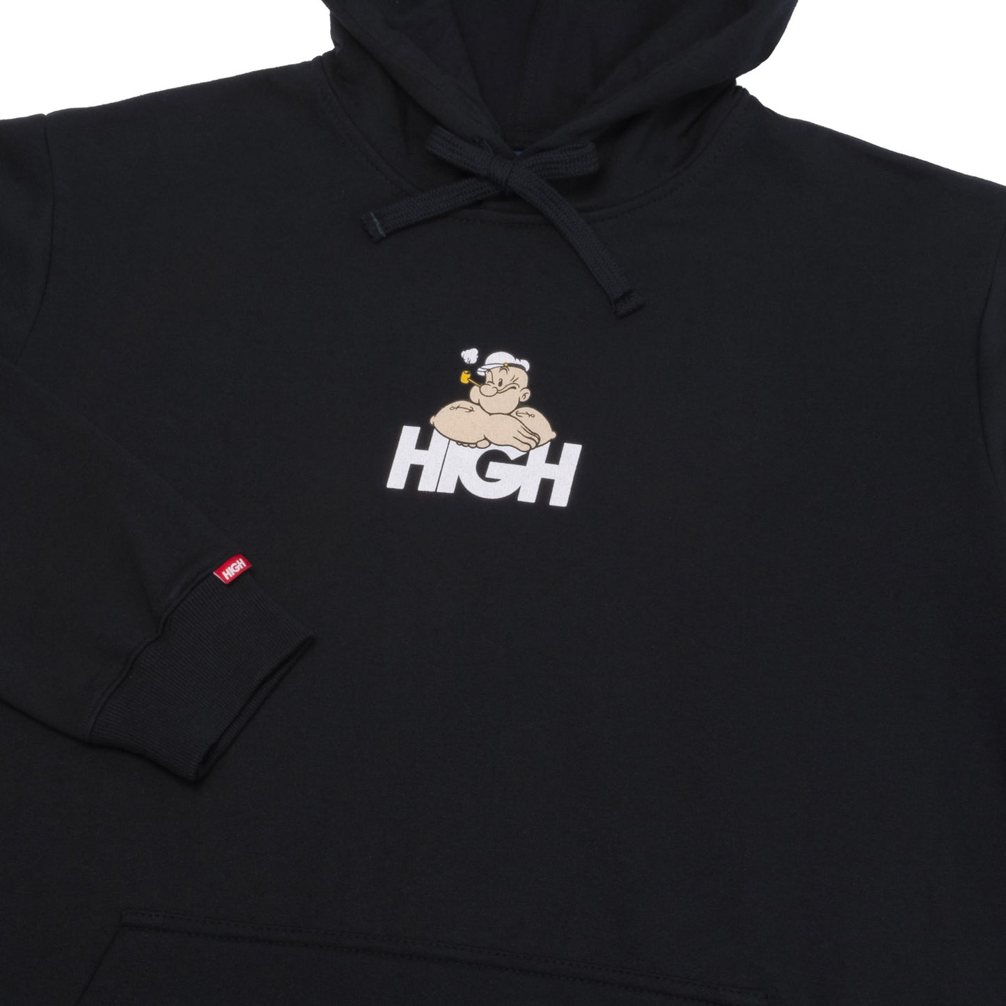 HIGH - Hoodie Popeye Logo Black - Slow Office