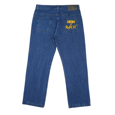HIGH - Jeans Pants High x Popeye Blue