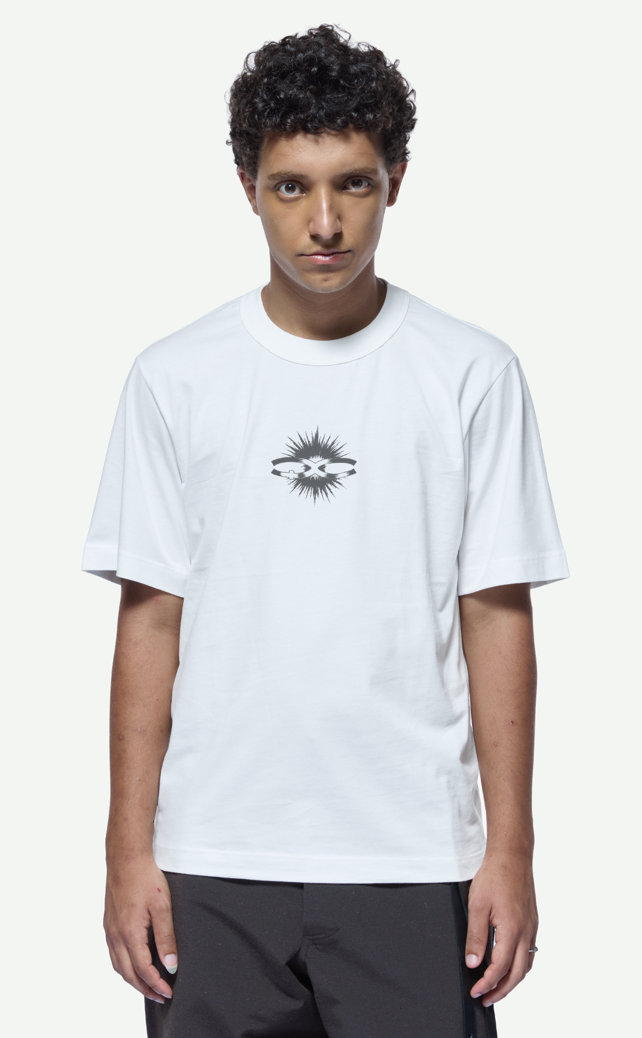 Camiseta QUADRO Luz Regular Off White