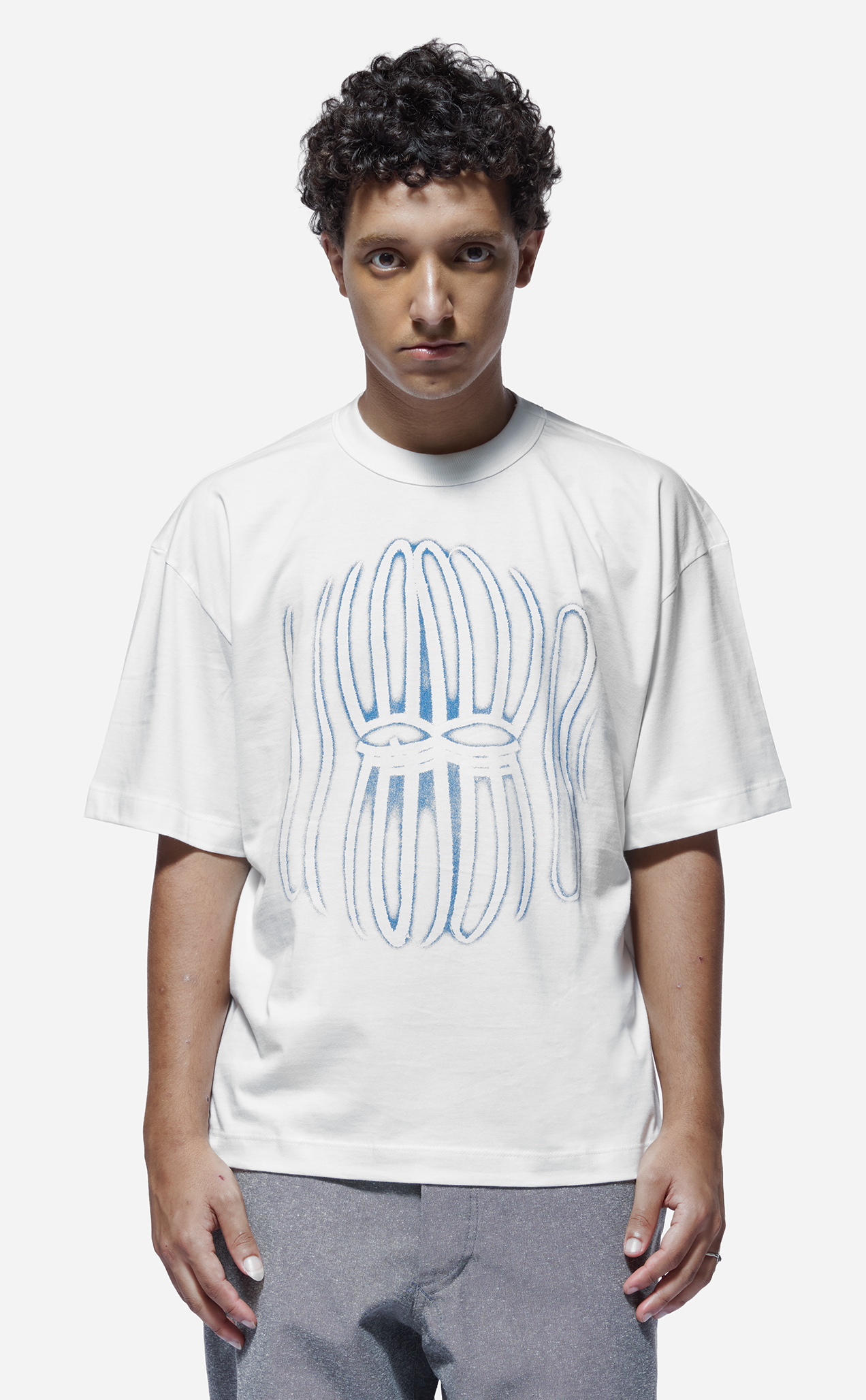 Camiseta QUADRO Qc Circuit Boxy Off White