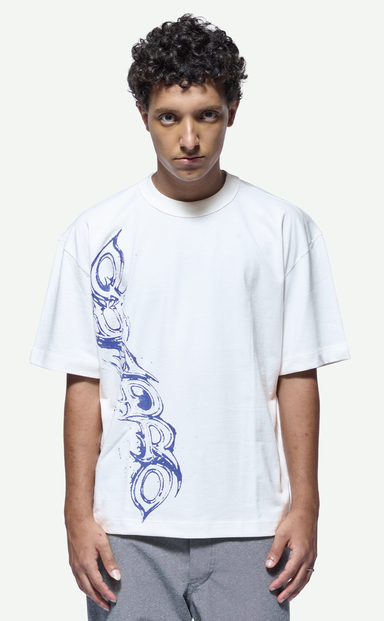 Camiseta QUADRO Fall Boxy Off White