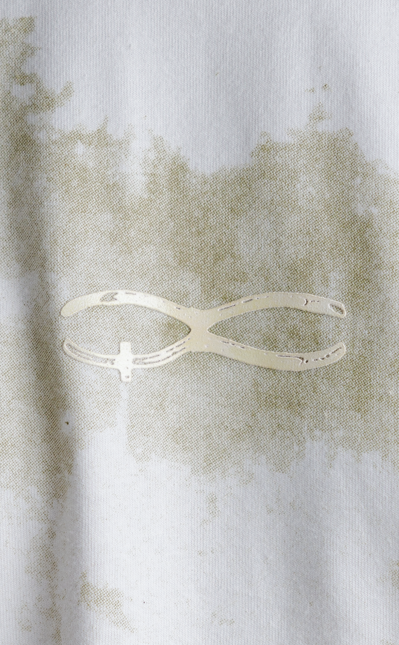 Camiseta QUADRO Qc Paint Boxy Off White