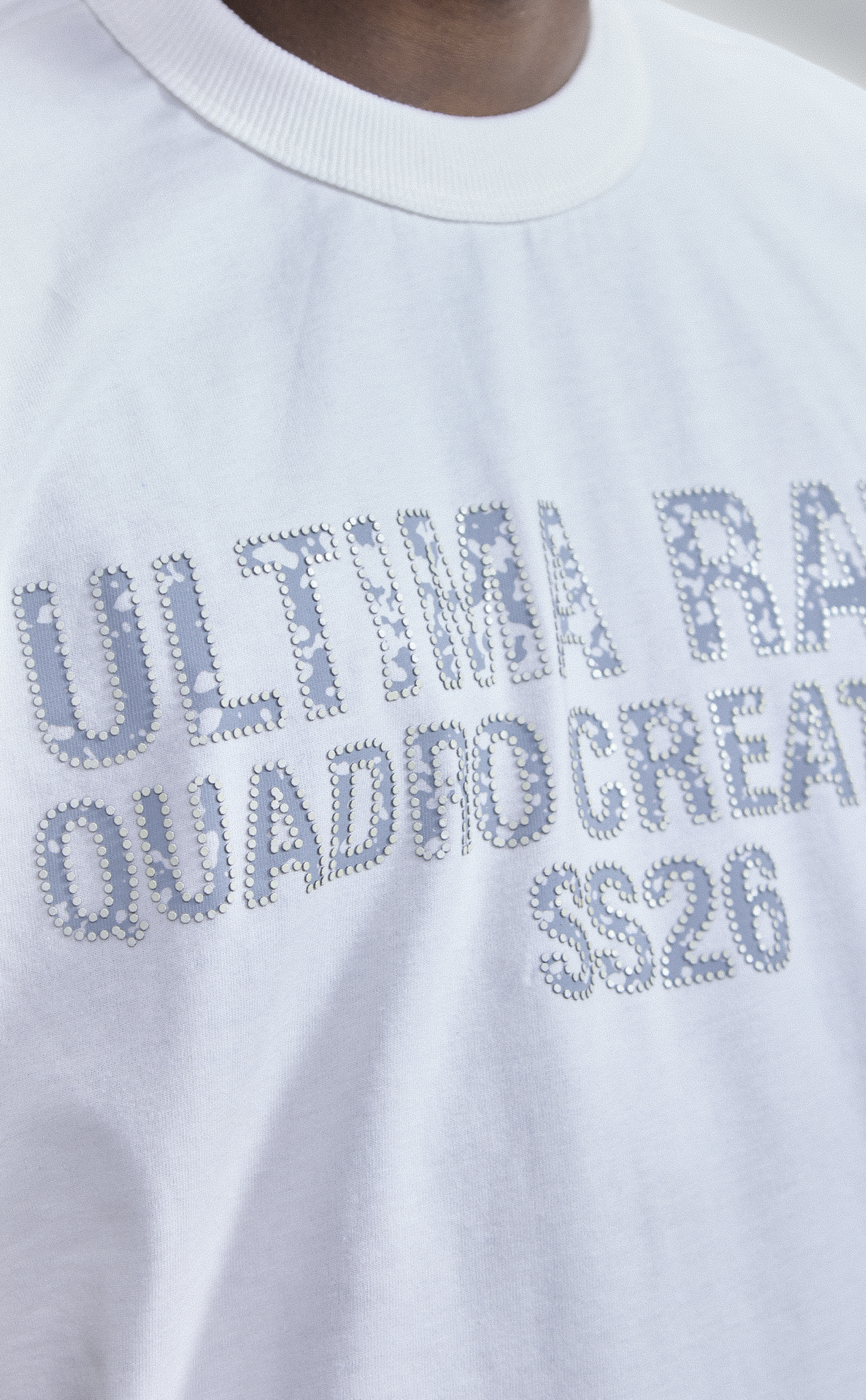 Camiseta QUADRO Ratio Dots Boxy Off White
