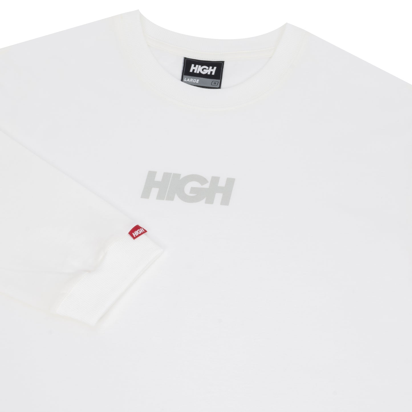 HIGH - Longsleeve Tonal Logo White