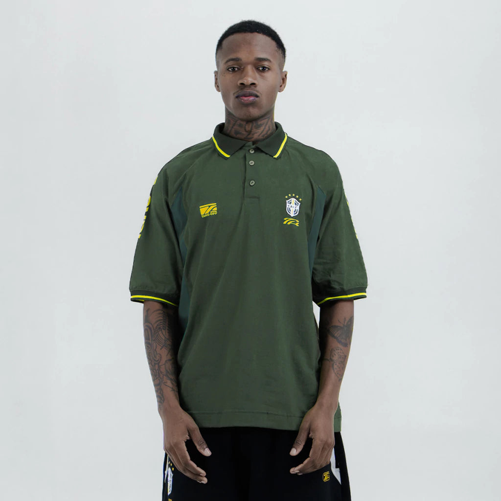Camiseta Take Off "Nação v2 Polo Sport" Verde