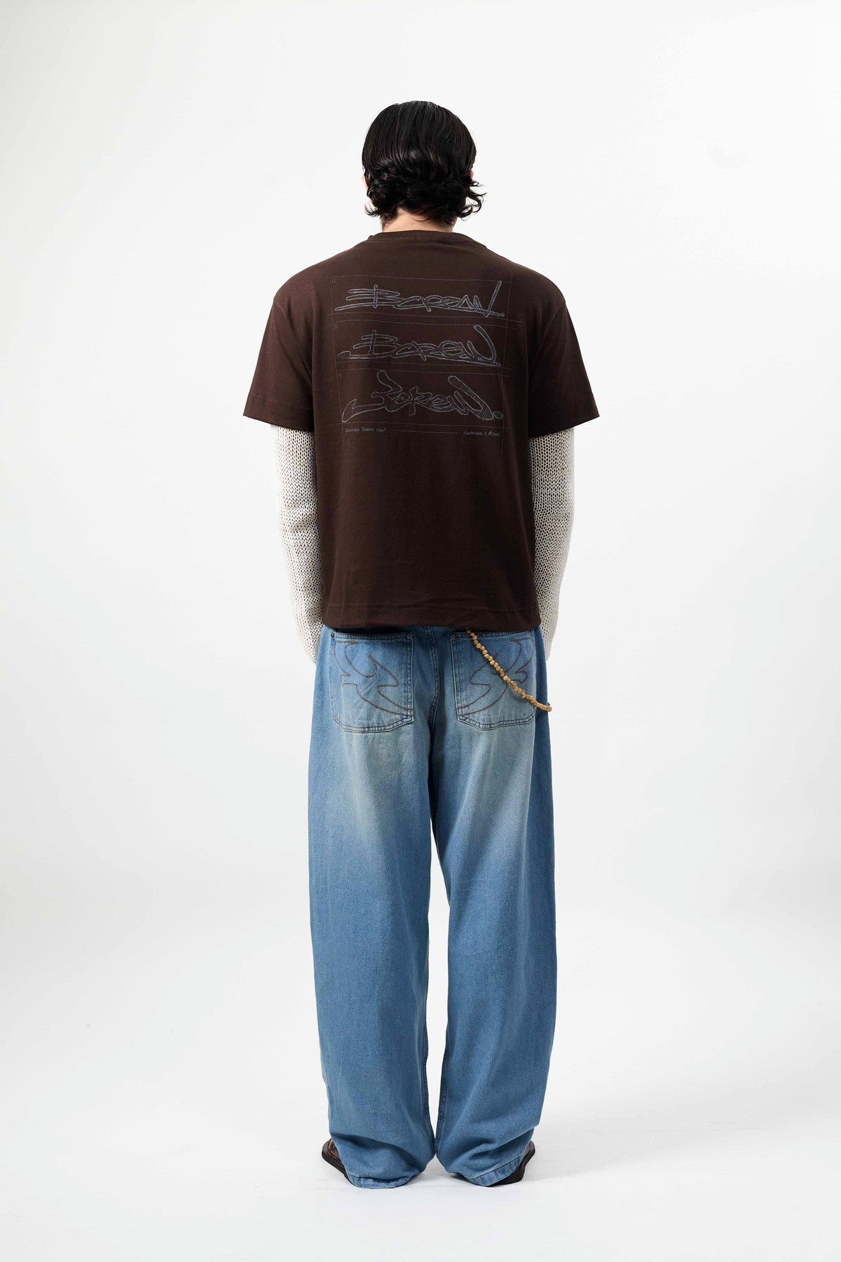 Camiseta Barra "CROQUI" Marrom