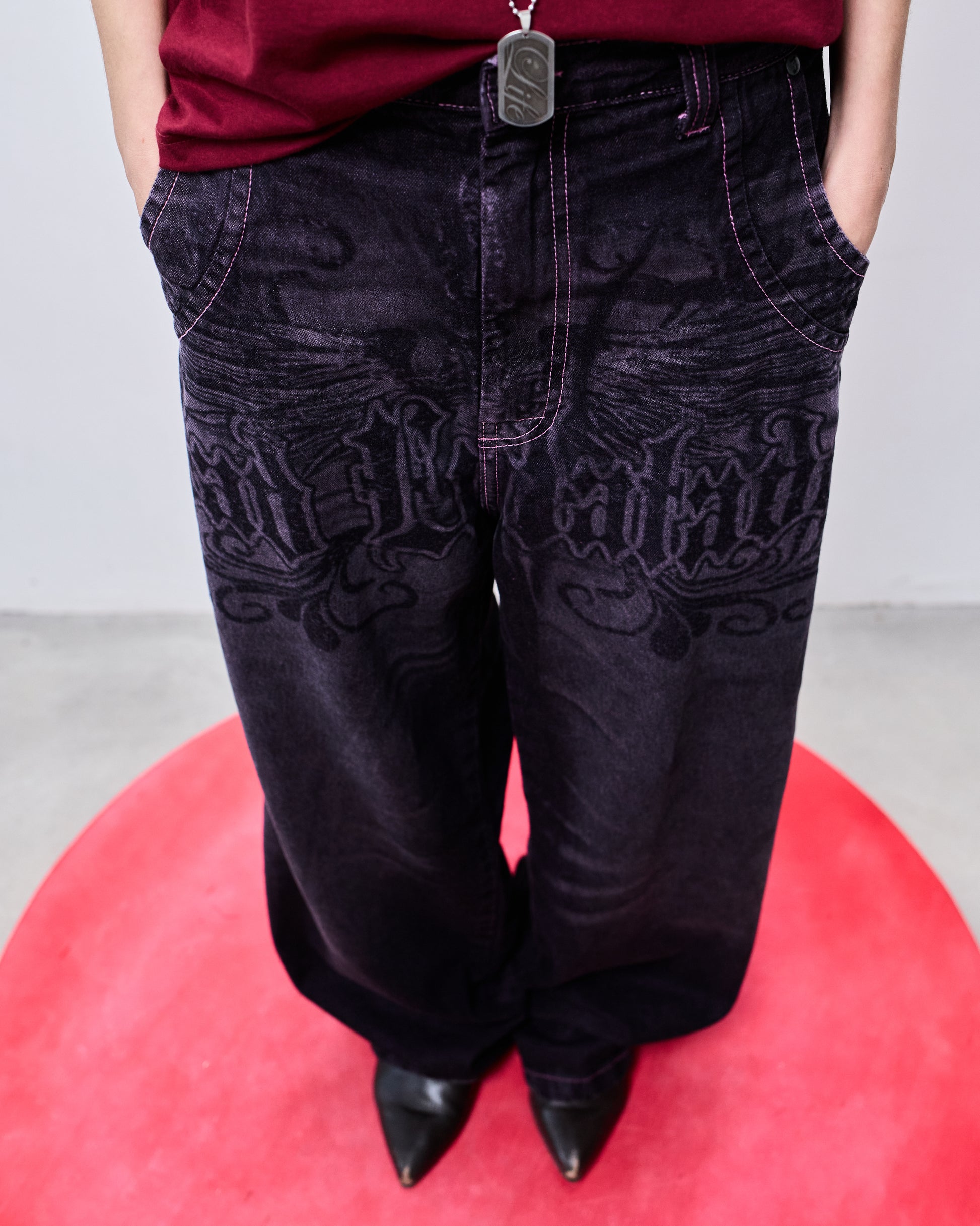 Calça MAD Jeans Asas Lilás