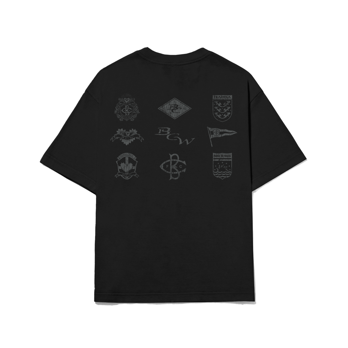 Camiseta Barra "BANDEIRAS" Preta