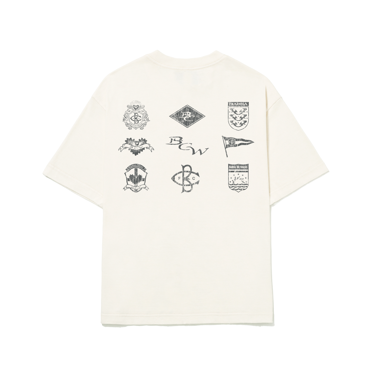 Camiseta Barra "BANDEIRAS" Off White
