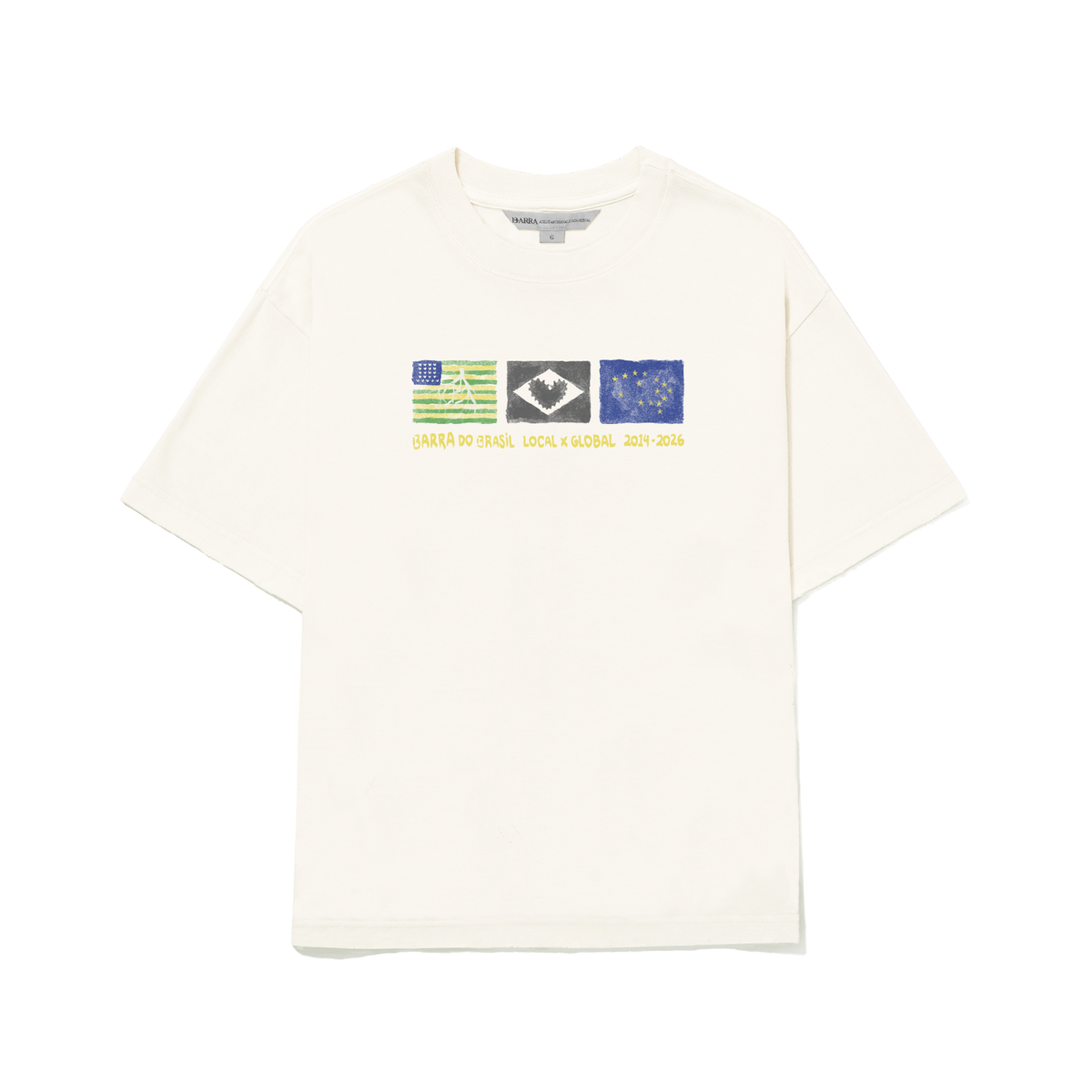 Camiseta Barra "ICONOGRAFIA" Off White