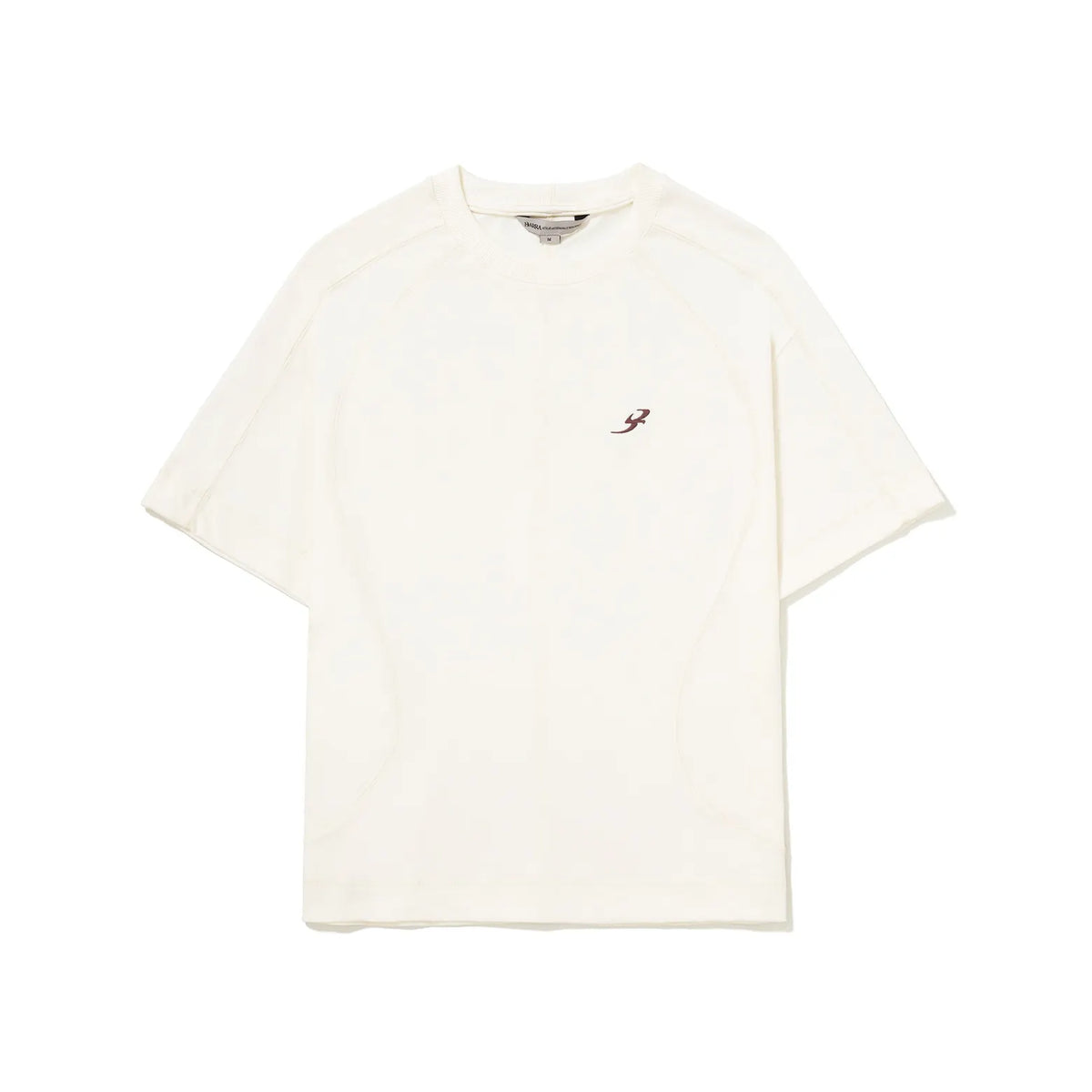 Camiseta BARRA Recortada B Garça Off-White
