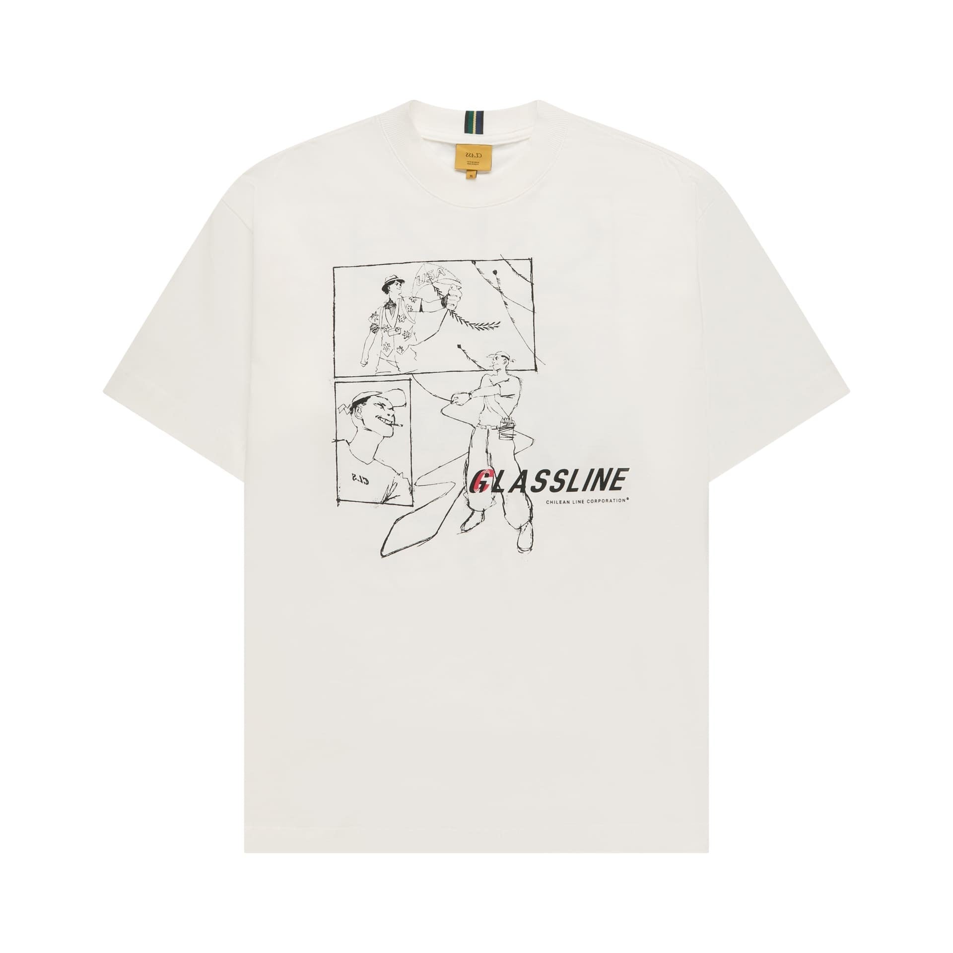 Camiseta CLASS "Glassline'' Off-White