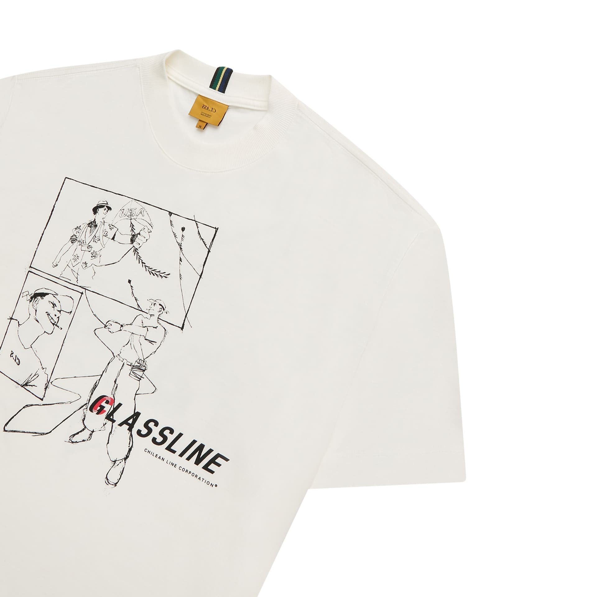 Camiseta CLASS "Glassline'' Off-White