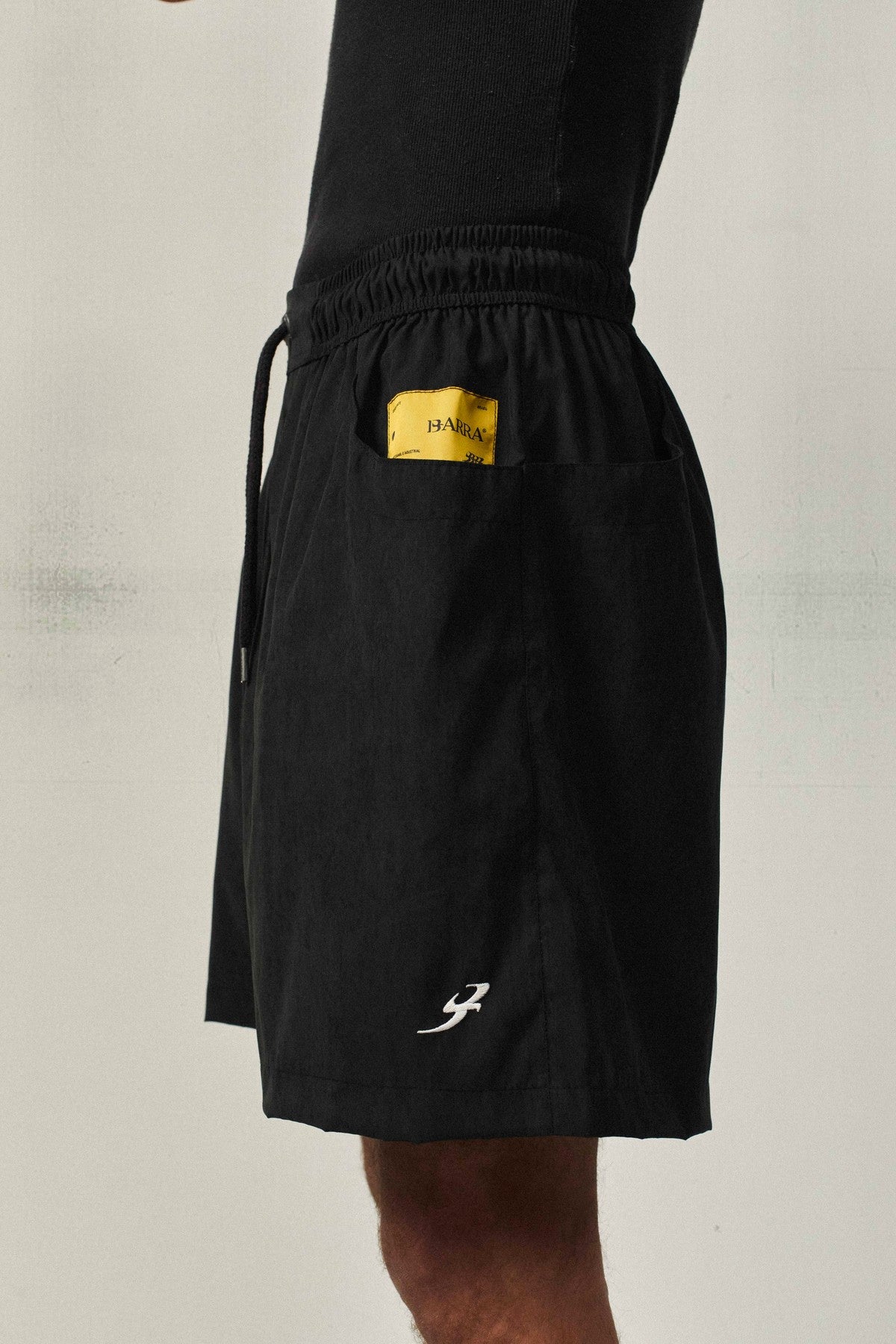 Short BARRA Bolso Duplo "B Garça" Preto