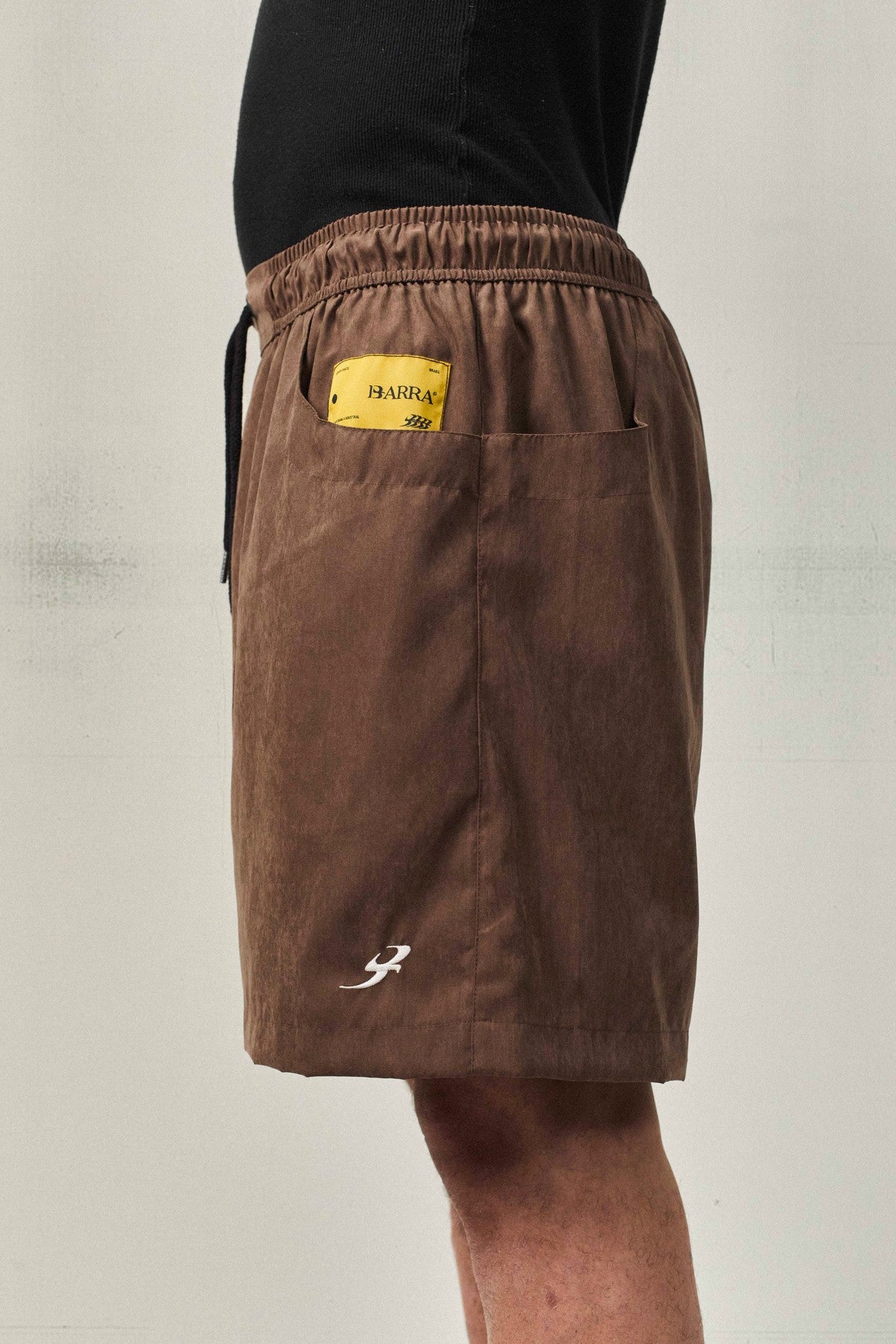 Short BARRA Bolso Duplo "B Garça" Marrom