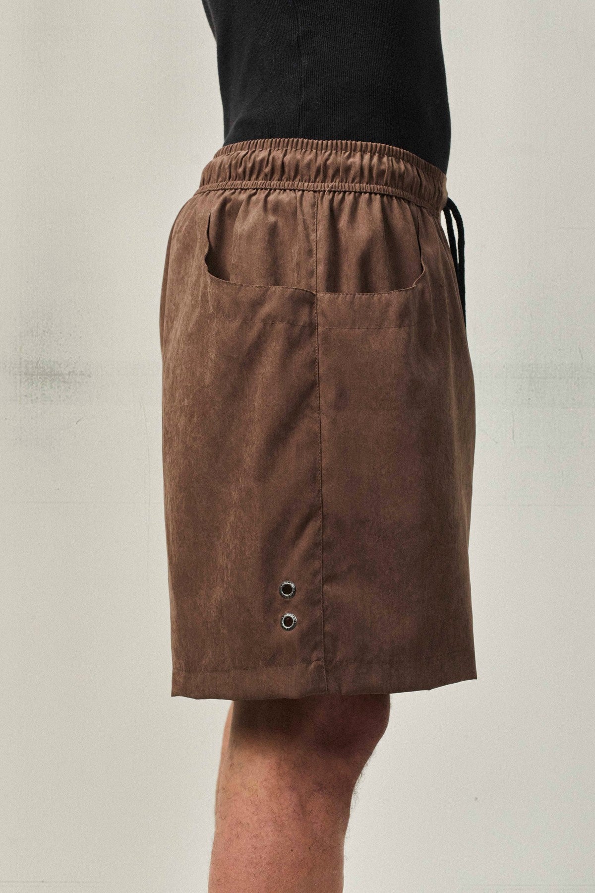 Short BARRA Bolso Duplo "B Garça" Marrom