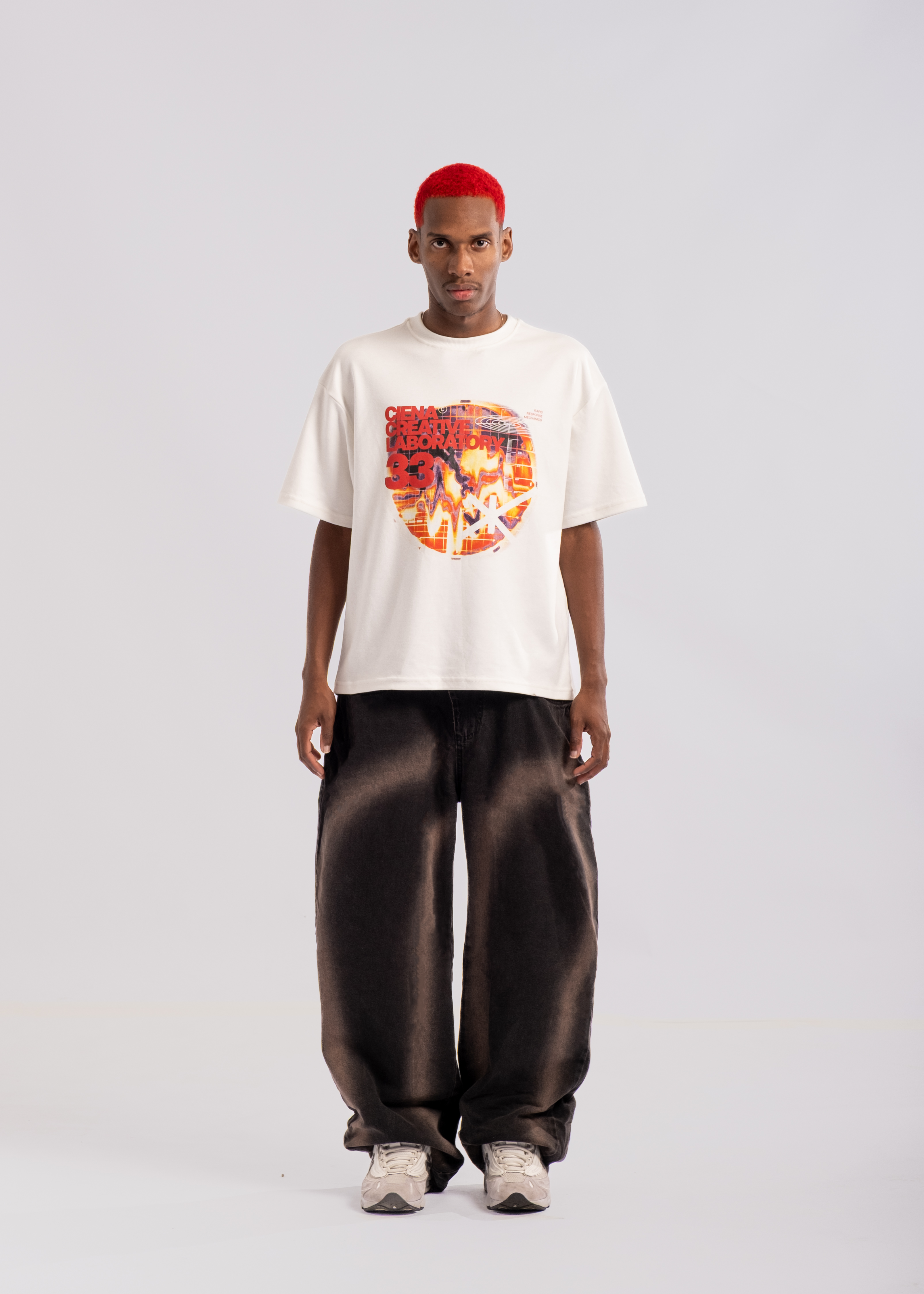 Camiseta CIENA Radar White Heavy