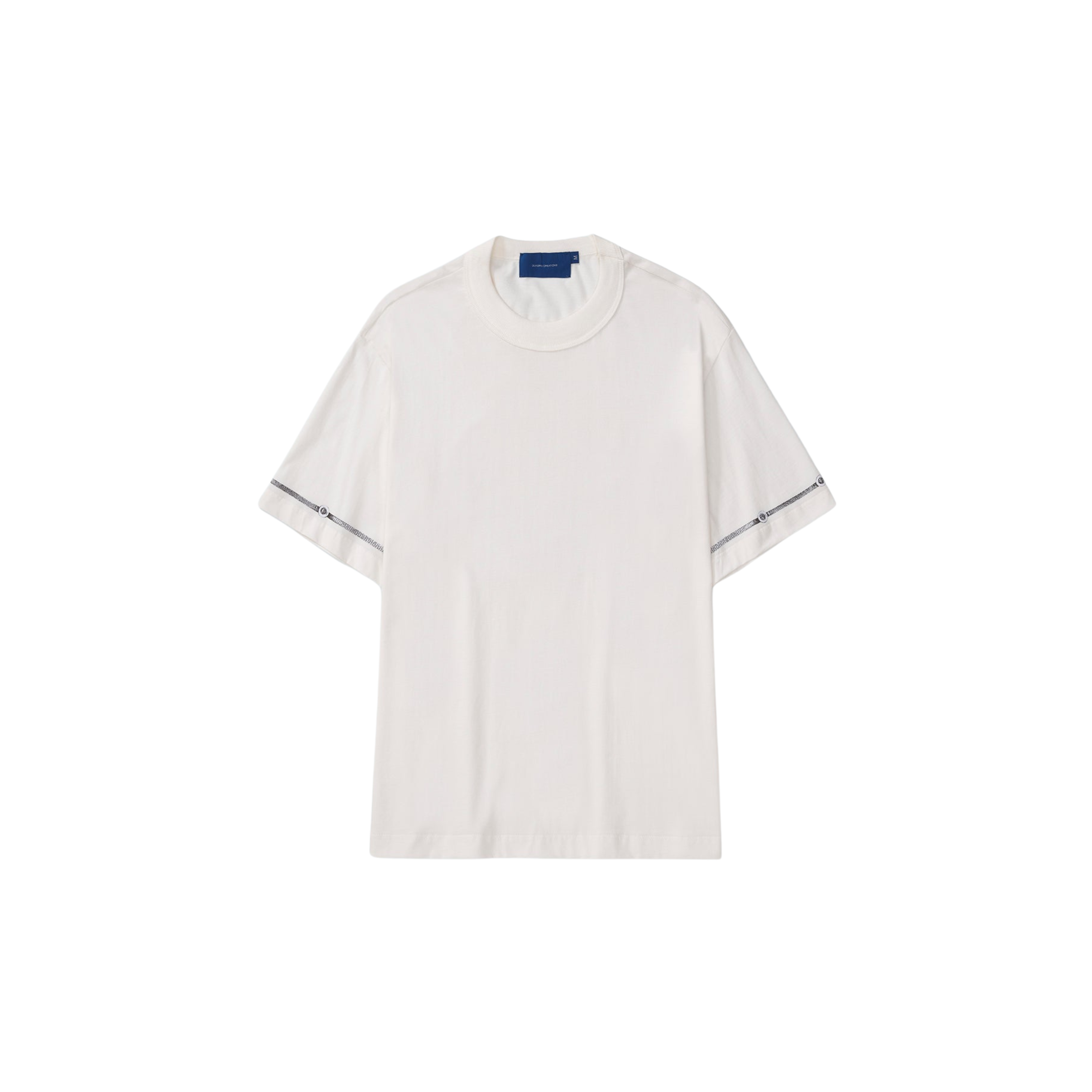 Camiseta QUADRO Buttons Regular Off White