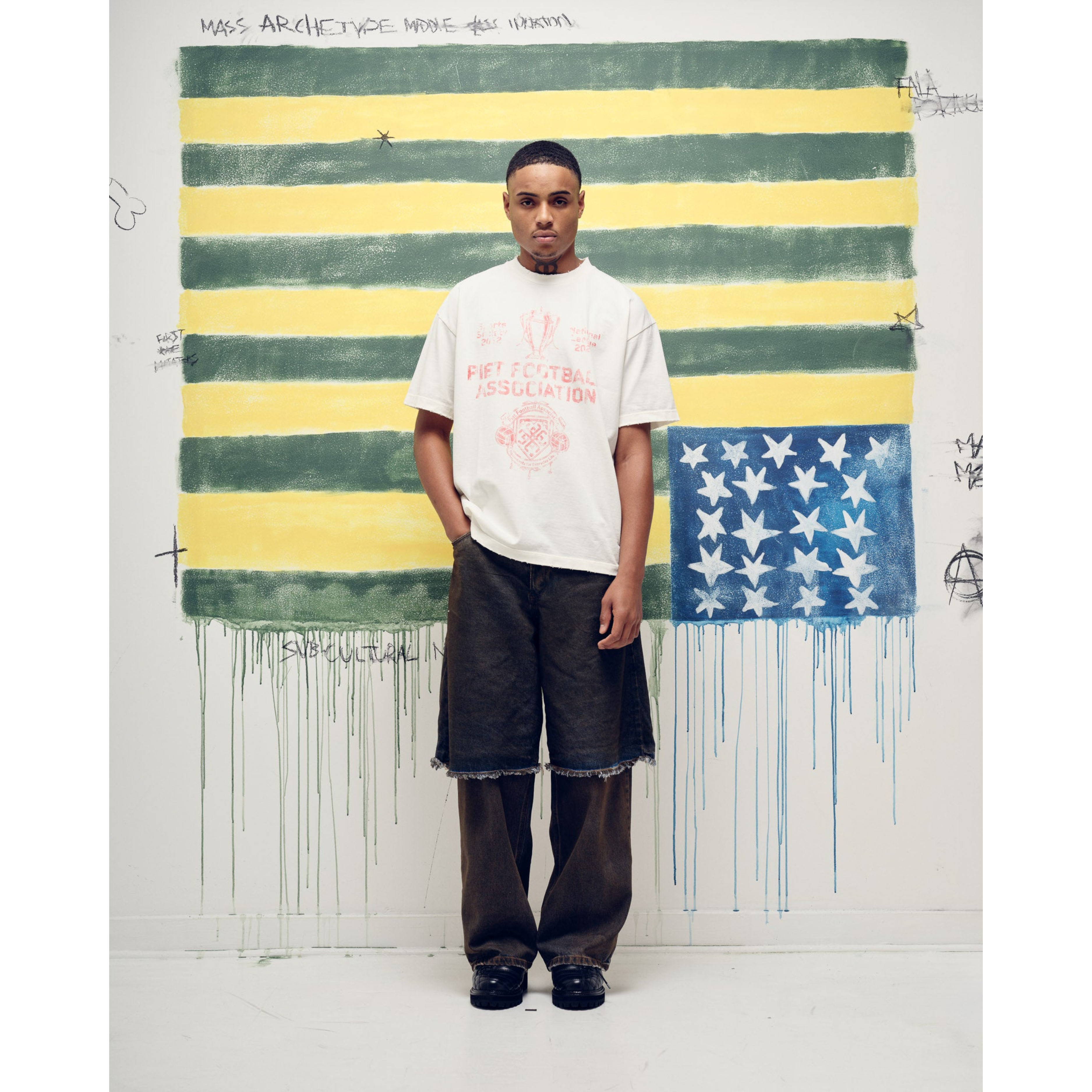 Camiseta PIET Football Association Bone White