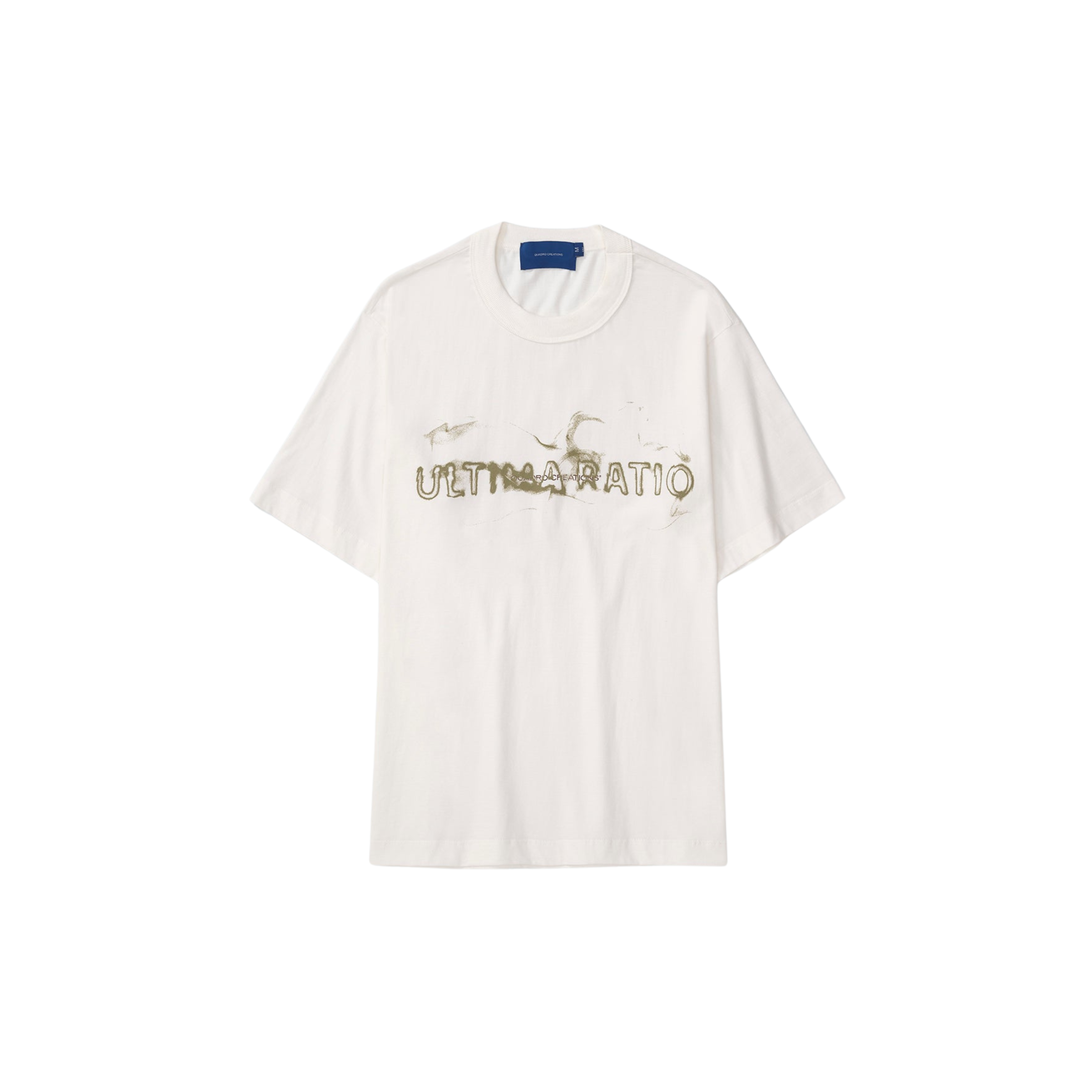Camiseta QUADRO Foggy Ratio Boxy Off White