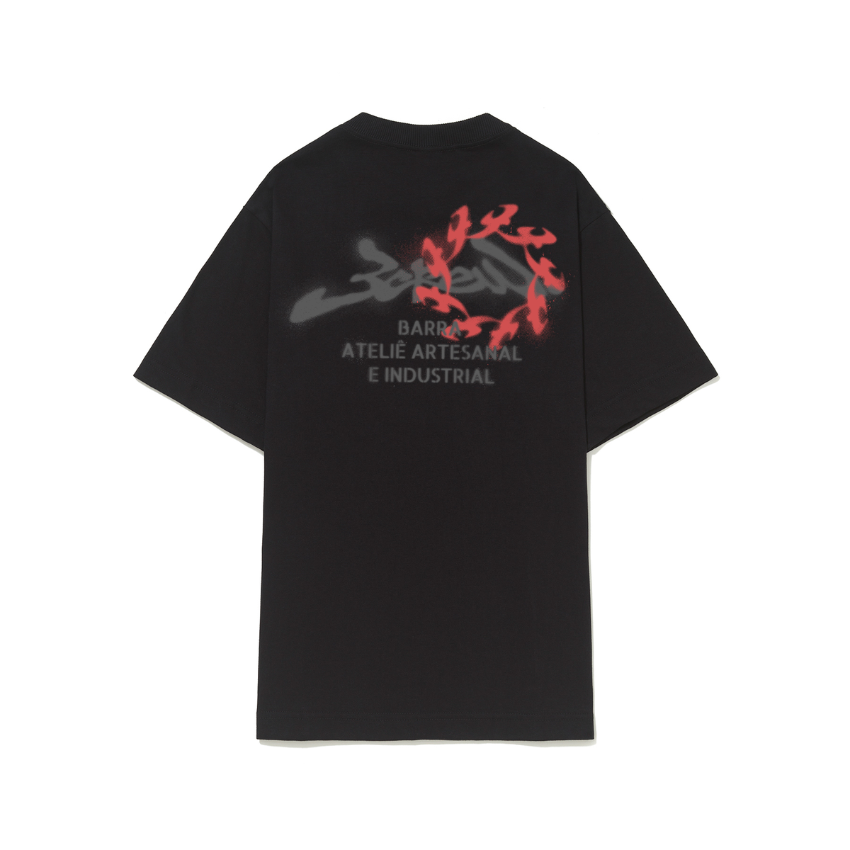 Camiseta BARRA "Ateliê Estêncil" Preta