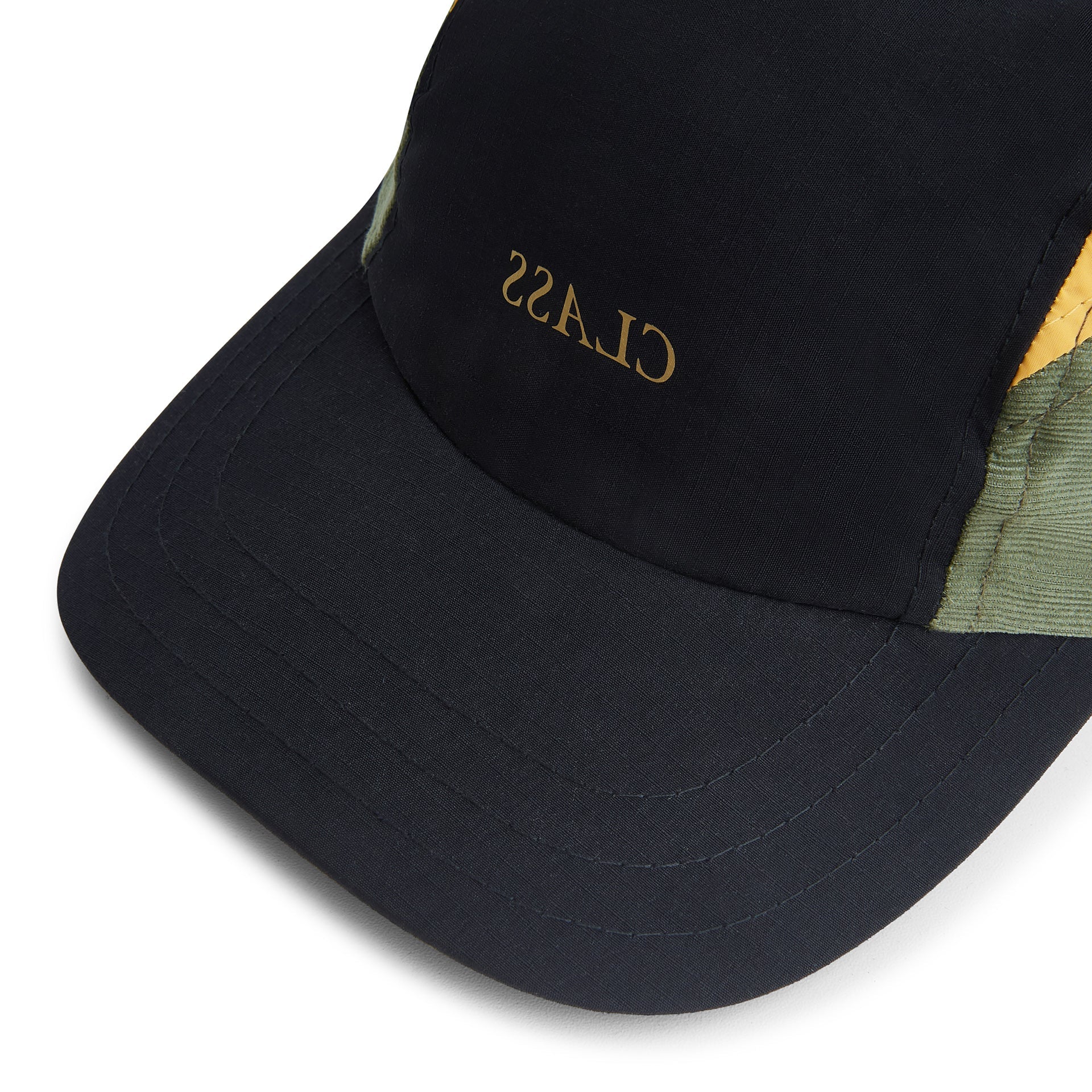 Bone 3 PANEL "CLASS INVERSO" Preto/ Verde / Mostarda