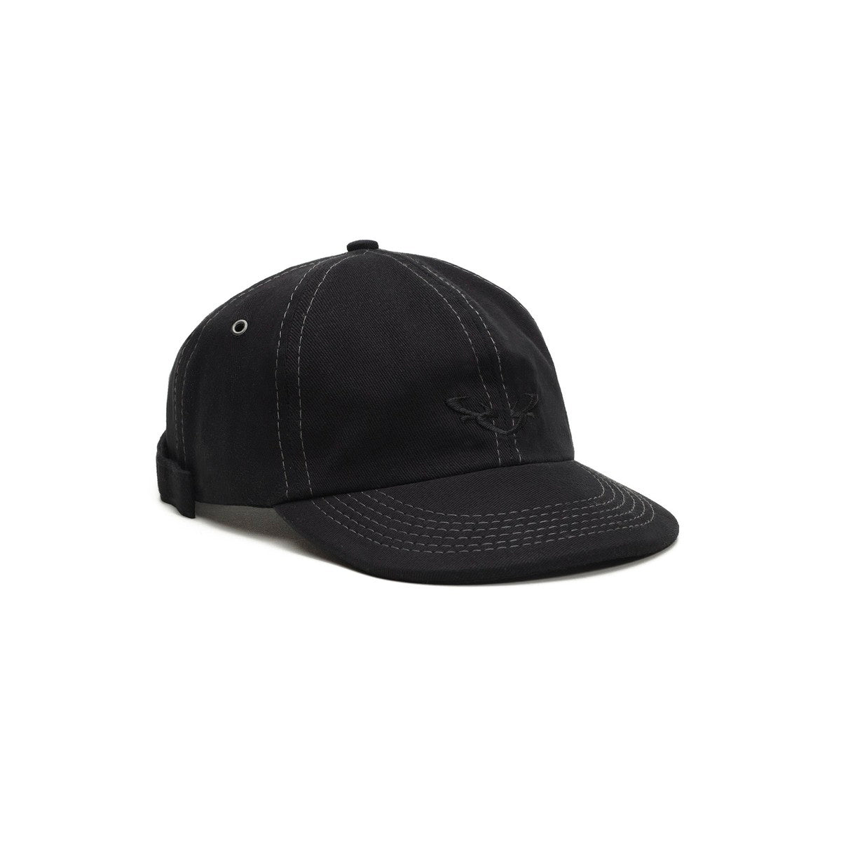 Boné BARRA Six Panel "B Reflexo" Preto