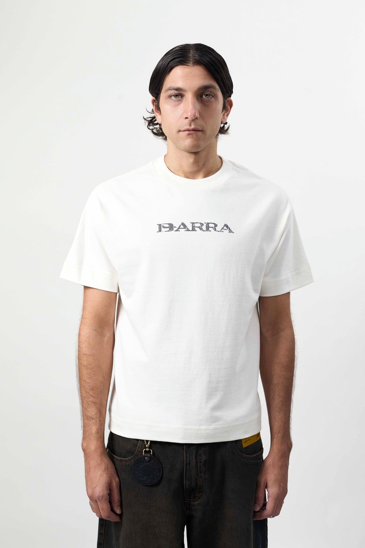 Camiseta Barra "LOGO REMIX" Off White