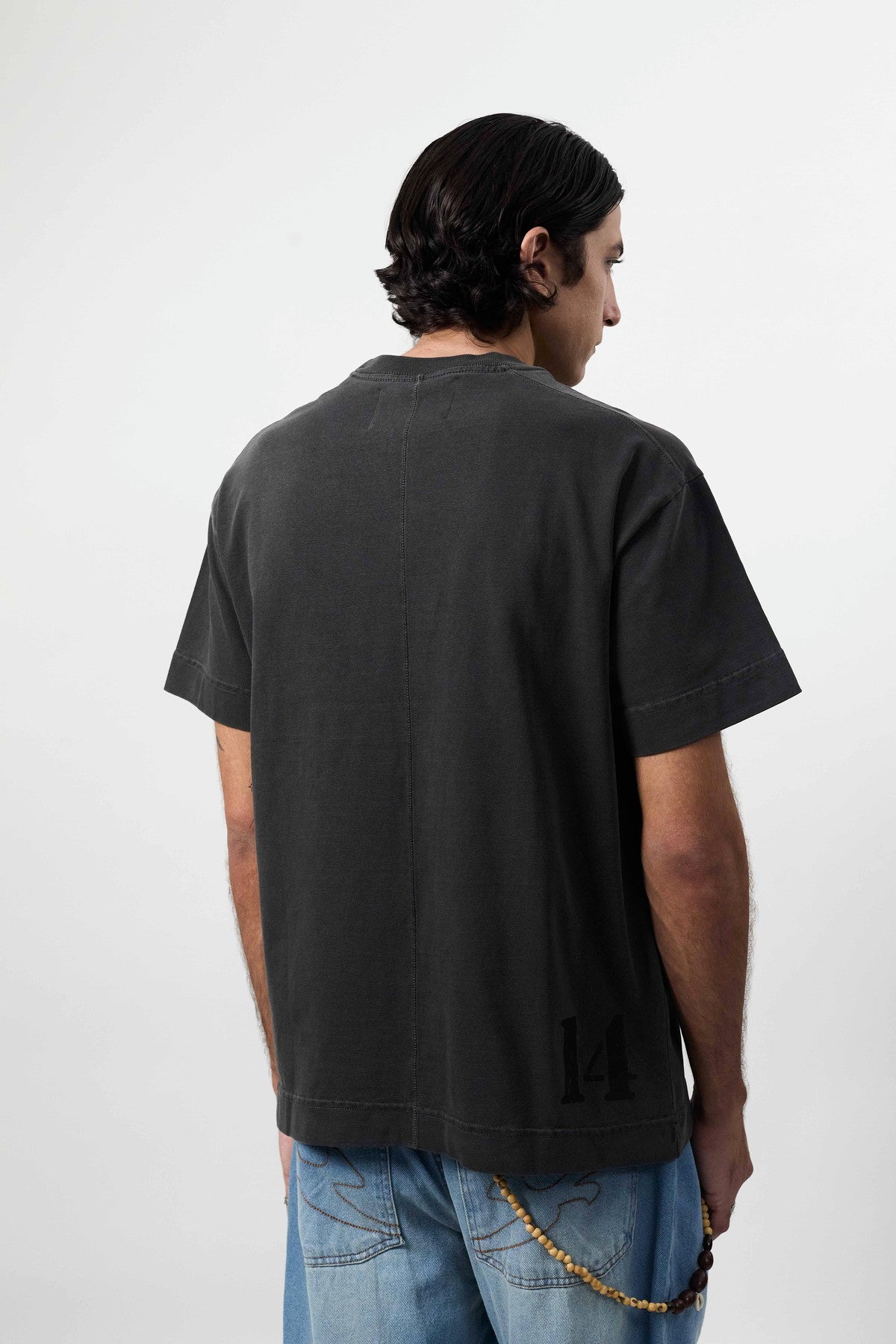 Camiseta Barra "BRASAO" Preta Estonada