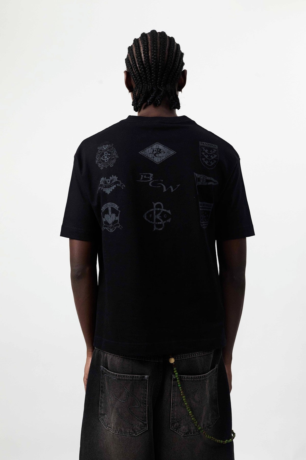 Camiseta Barra "BANDEIRAS" Preta