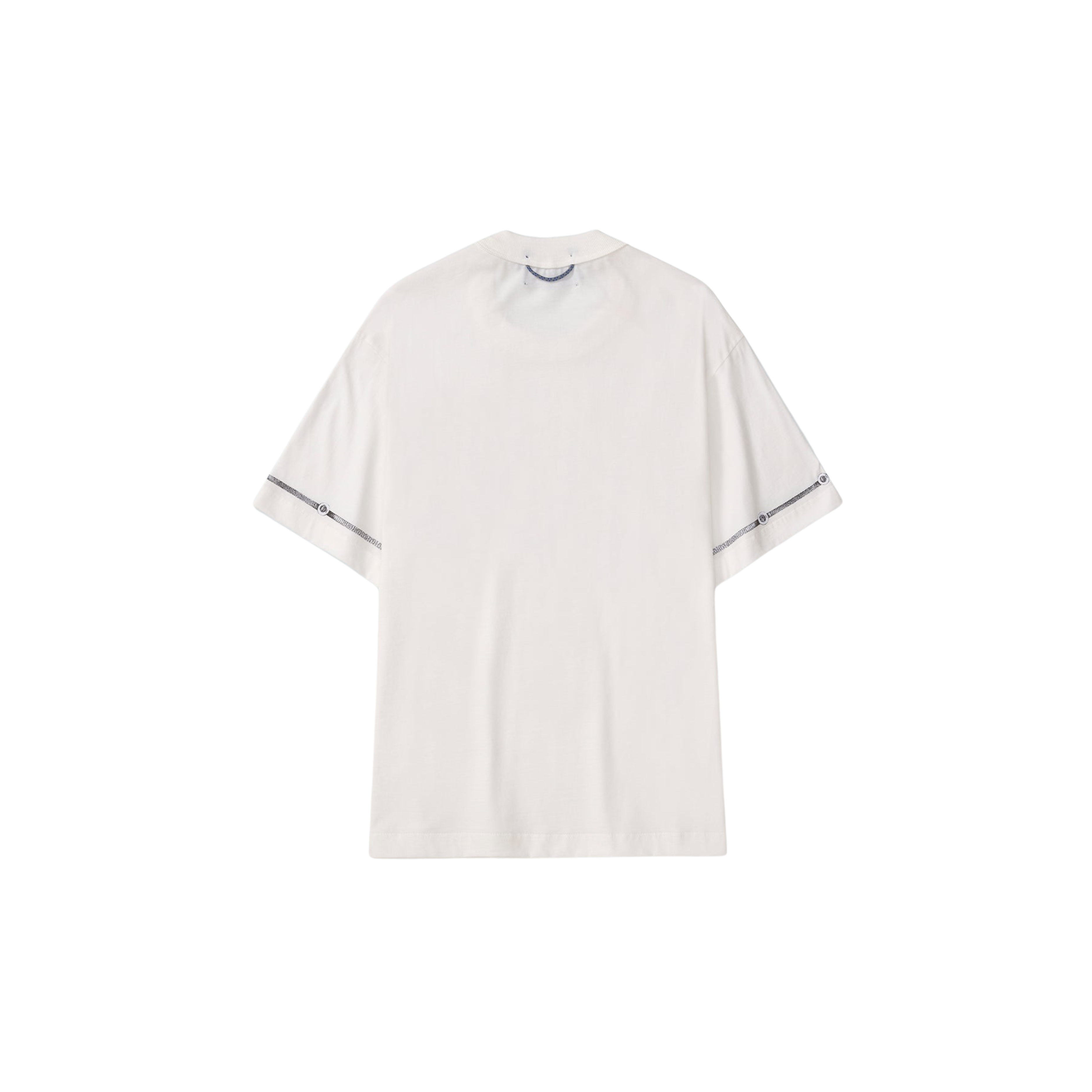 Camiseta QUADRO Buttons Regular Off White